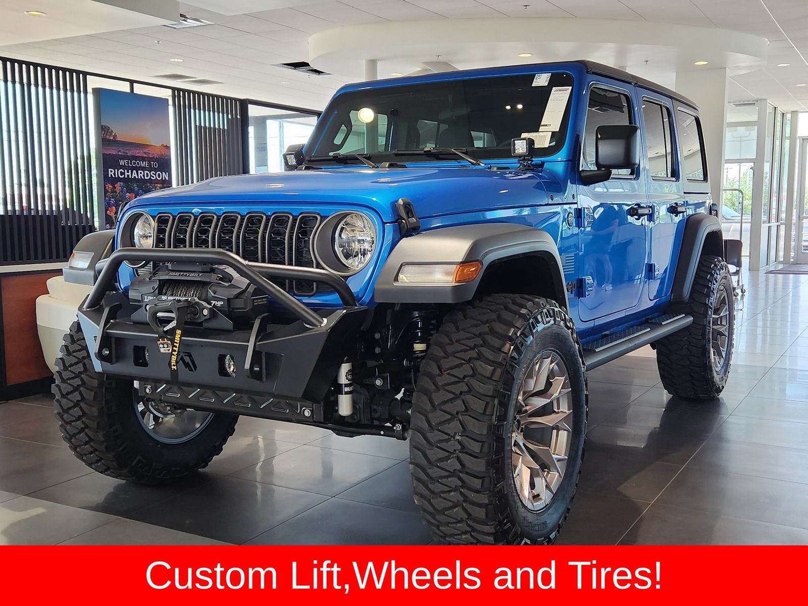 New 2026 Hydro Blue Pearlcoat Jeep 4-DOOR SPORT image 2