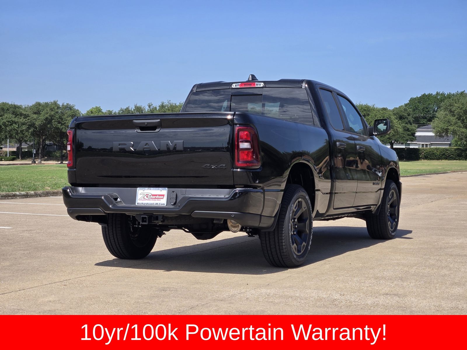 New 2026 Diamond Black Crystal Pearlcoat Ram EXPRESS QUAD CAB 4X4 6