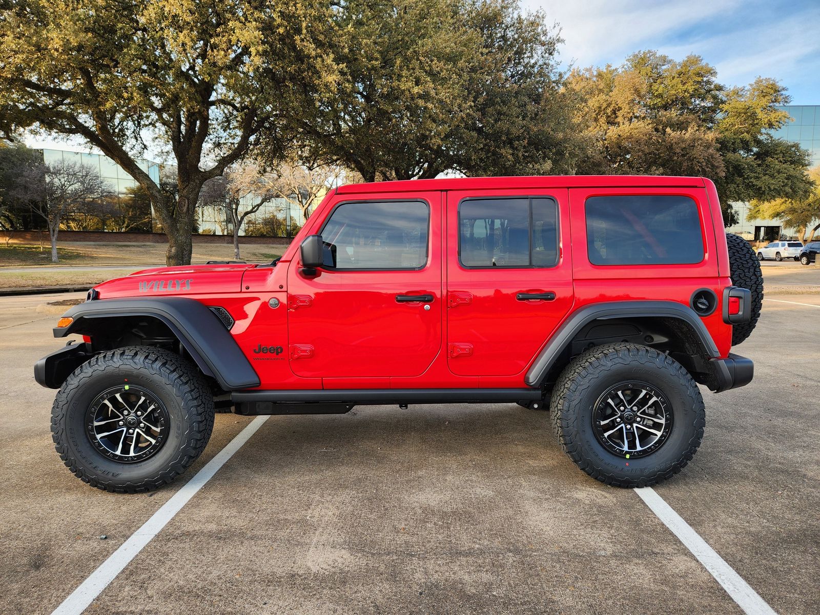New 2026 Firecracker Red Jeep 4-DOOR WILLYS image 3