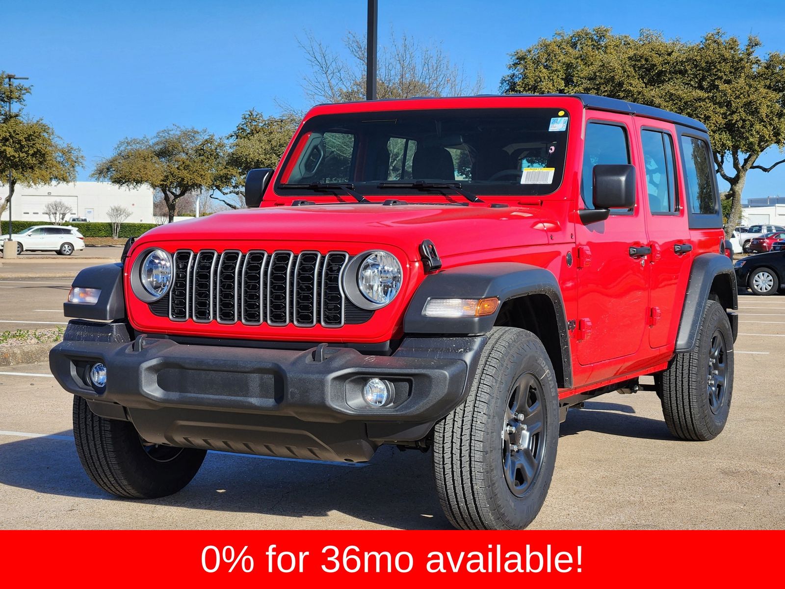 New 2026 Firecracker Red Jeep 4-DOOR SPORT image 2