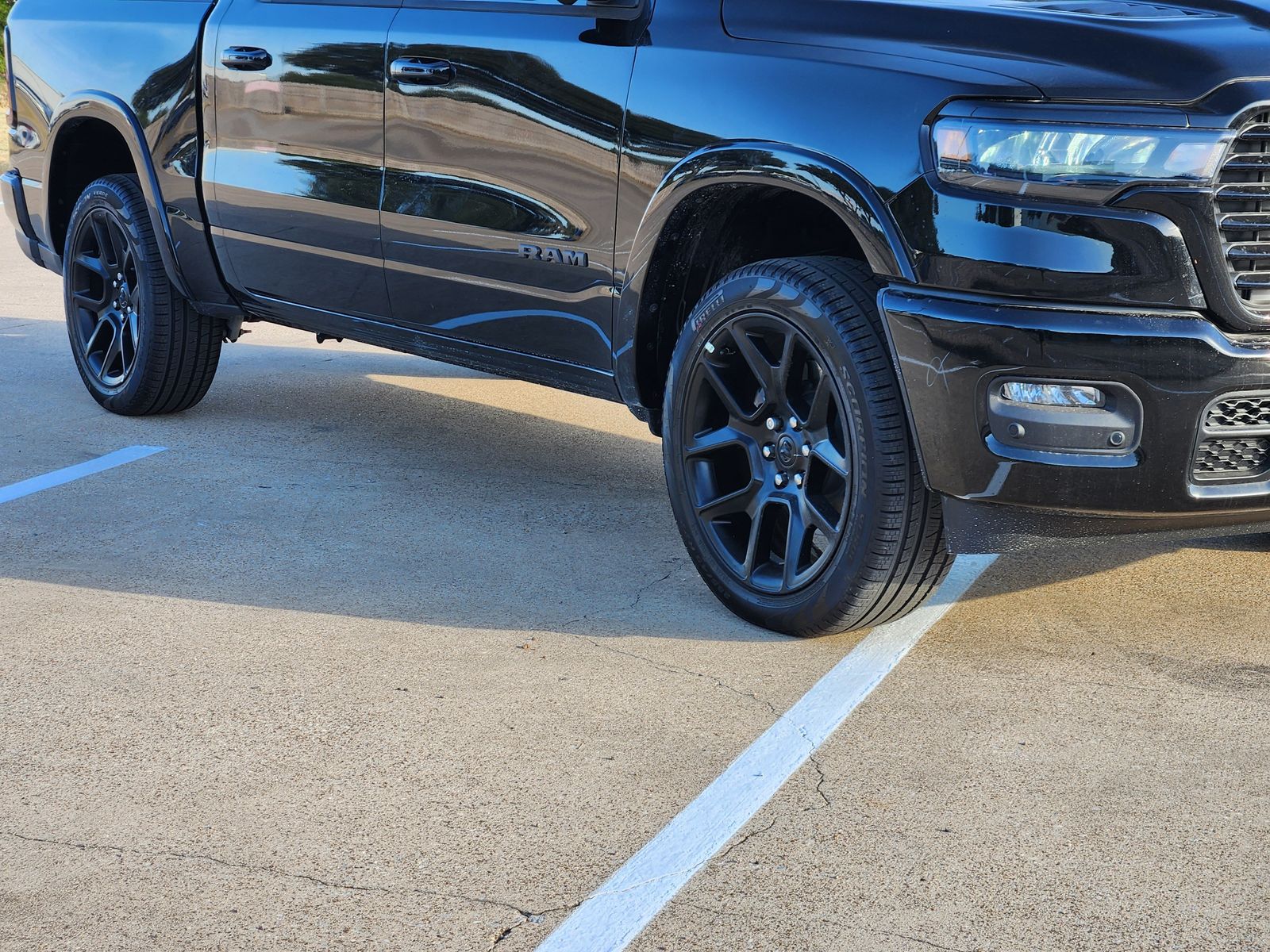 New 2026 Diamond Black Crystal Pearlcoat Ram LARAMIE CREW CAB 4X4 5
