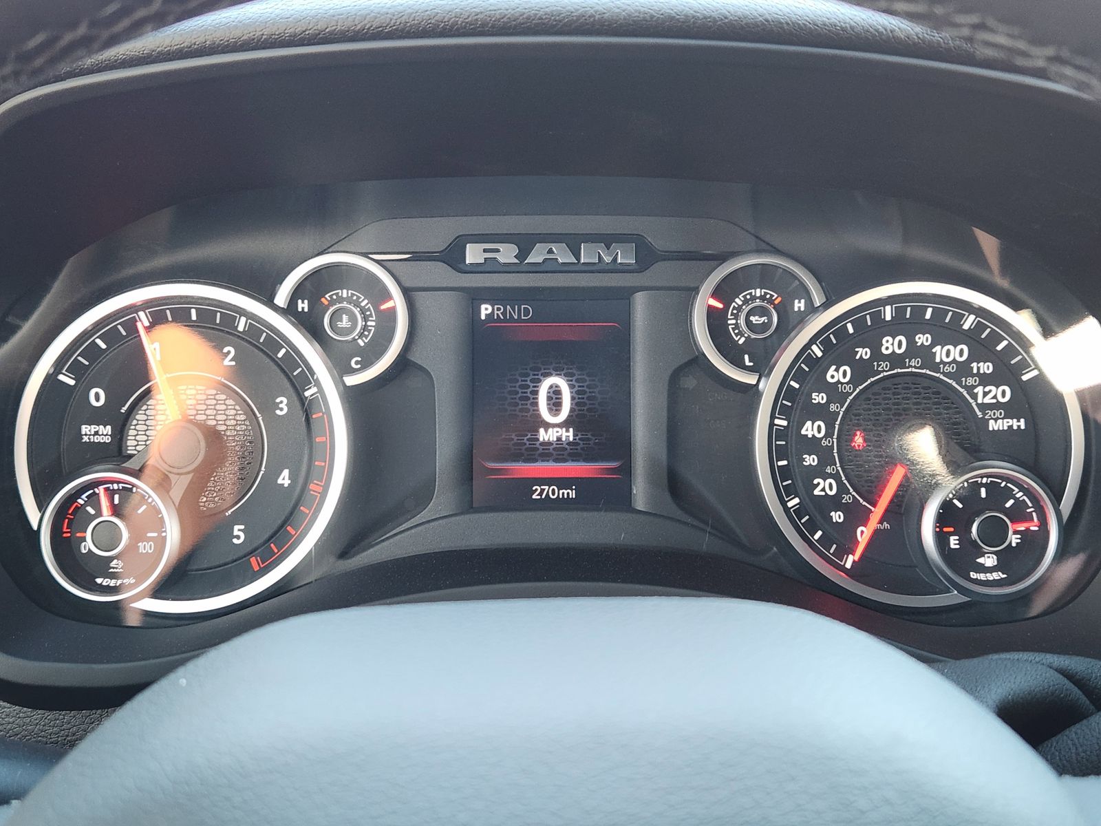 New 2025 Bright White Ram BIG HORN CREW CAB 4X4 6