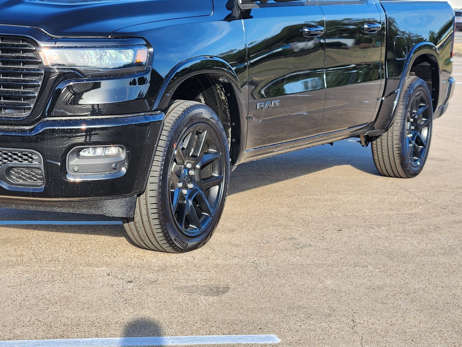 New 2026 Diamond Black Crystal Pearlcoat Ram LARAMIE CREW CAB 4X4 5