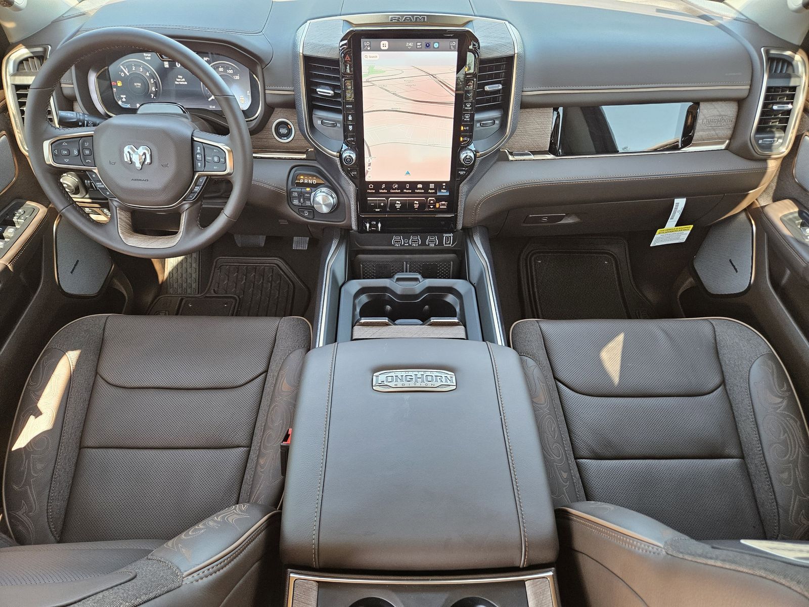 New 2026 Ivory White Tri-Coat Pearlcoat Ram LIMITED LONGHORN CREW CAB 4X4 5