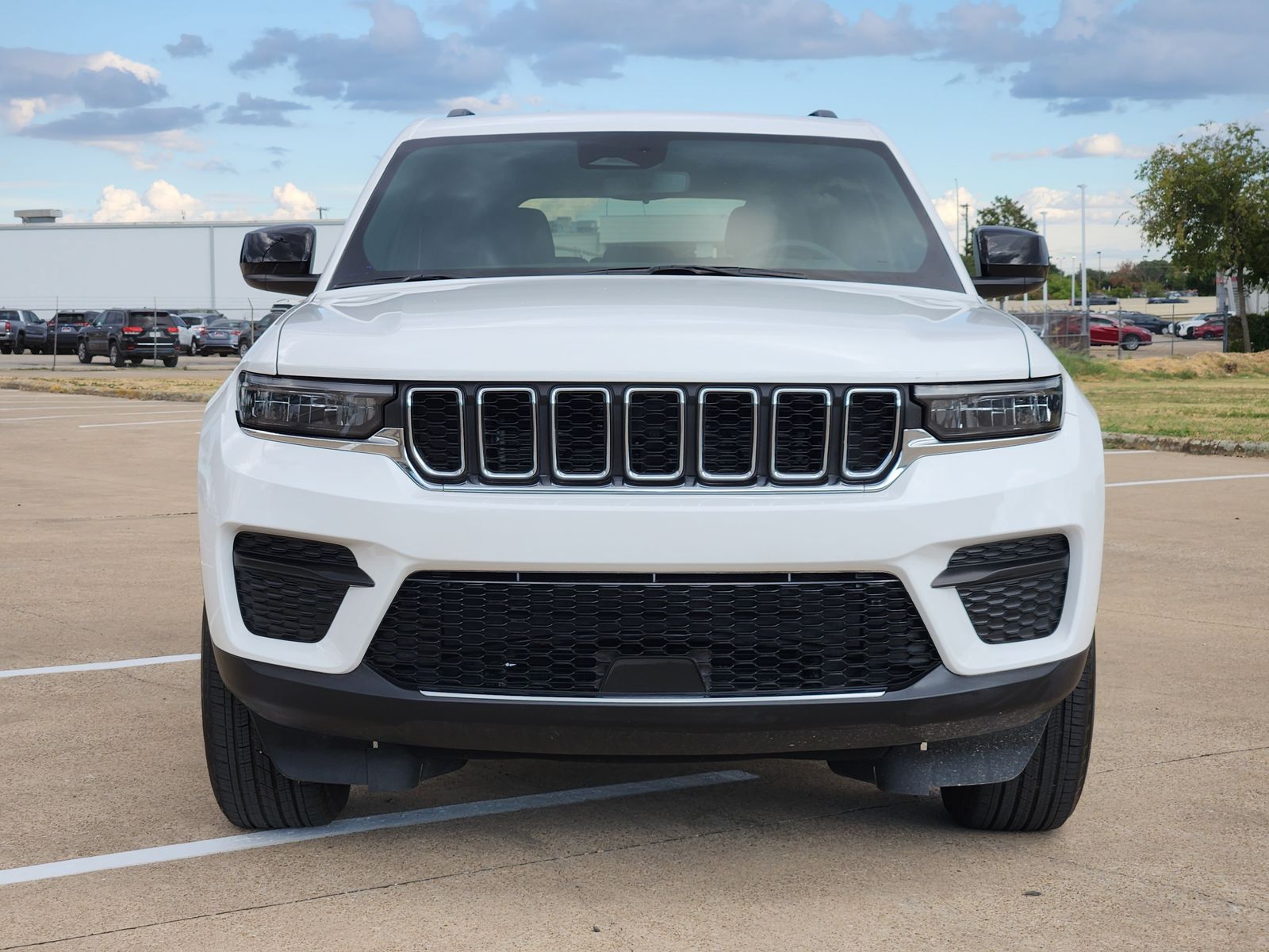 Used 2024 Bright White Clearcoat Jeep Laredo image 7