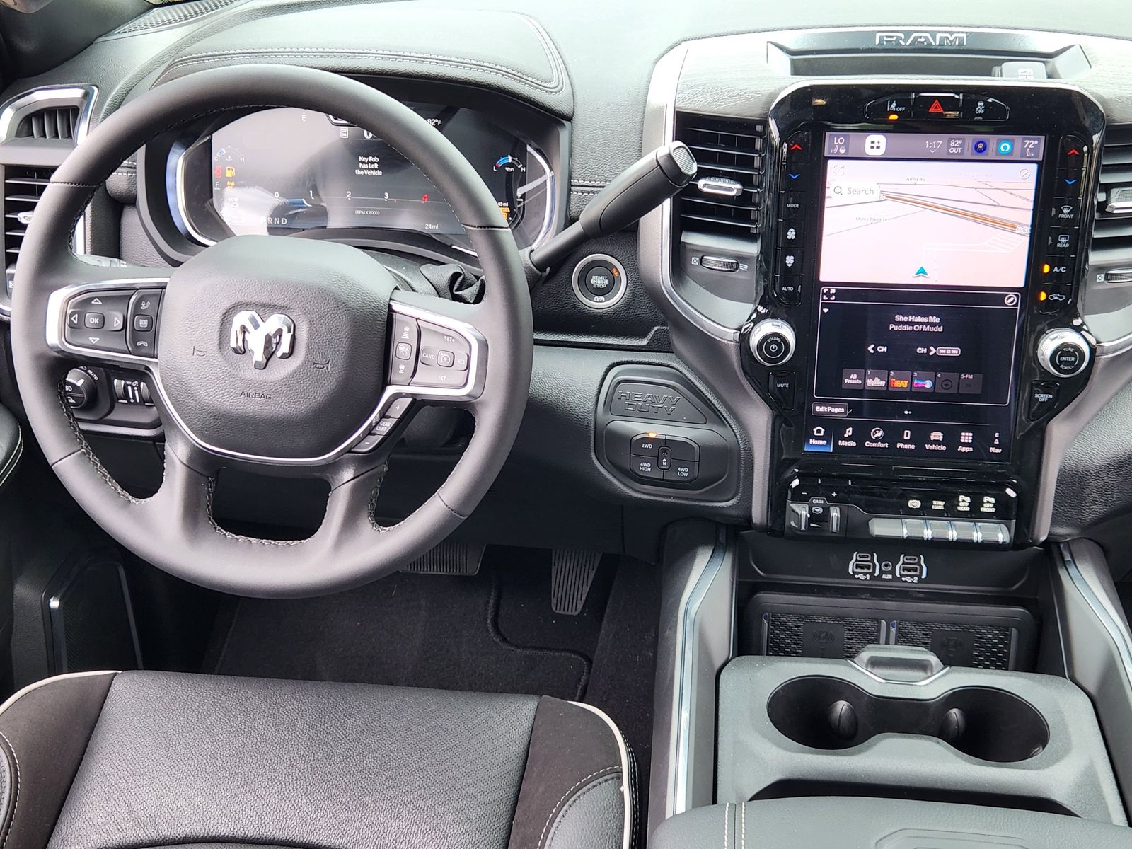 New 2026 Diamond Black Crystal Pearlcoat Ram LARAMIE CREW CAB 4X4 6