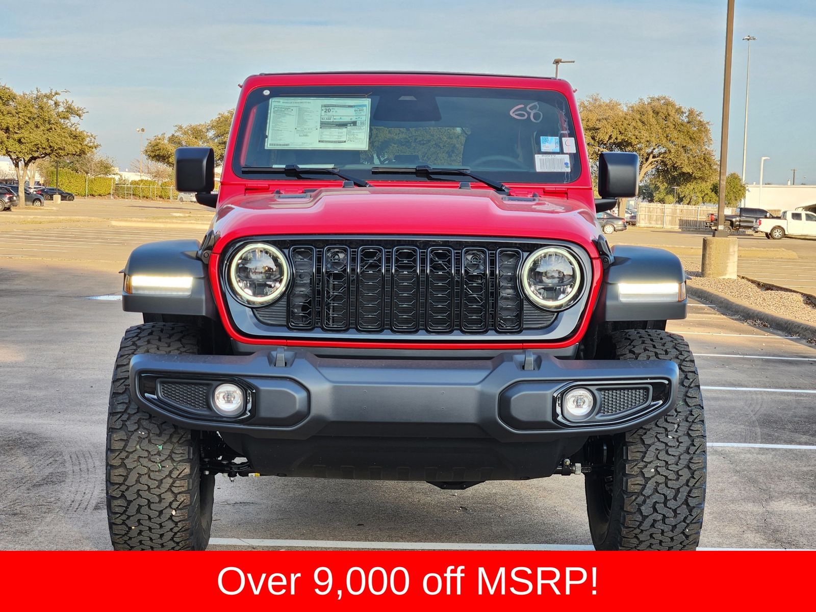 New 2026 Firecracker Red Jeep 4-DOOR WILLYS image 7