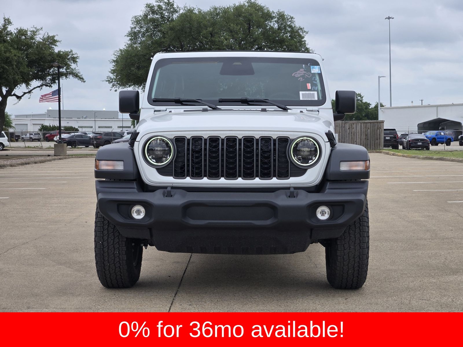 New 2026 Bright White Jeep 4-DOOR SPORT S image 8