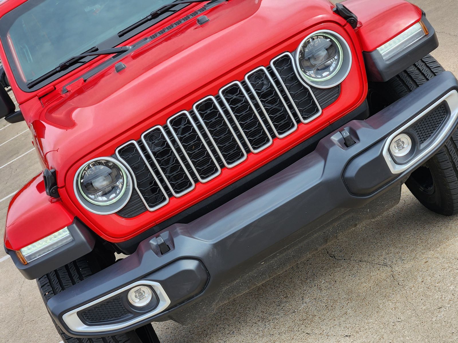 Certified Used 2025 Firecracker Red Jeep Sahara image 14