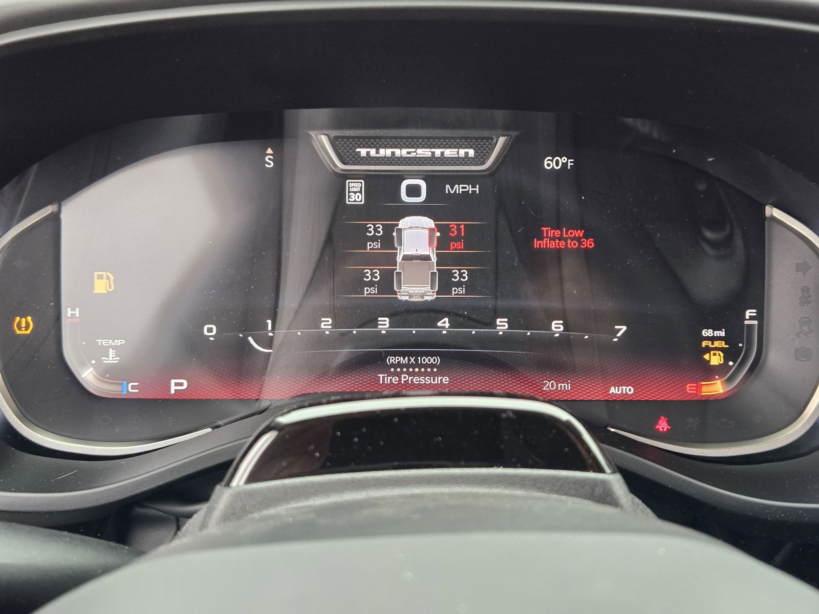 New 2026 Diamond Black Crystal Pearlcoat Ram TUNGSTEN CREW CAB 4X4 image 16