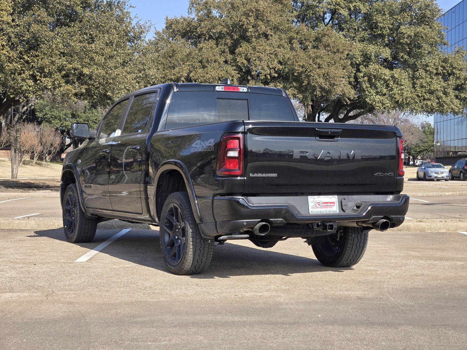 New 2026 Diamond Black Crystal Pearlcoat Ram LARAMIE CREW CAB 4X4 5