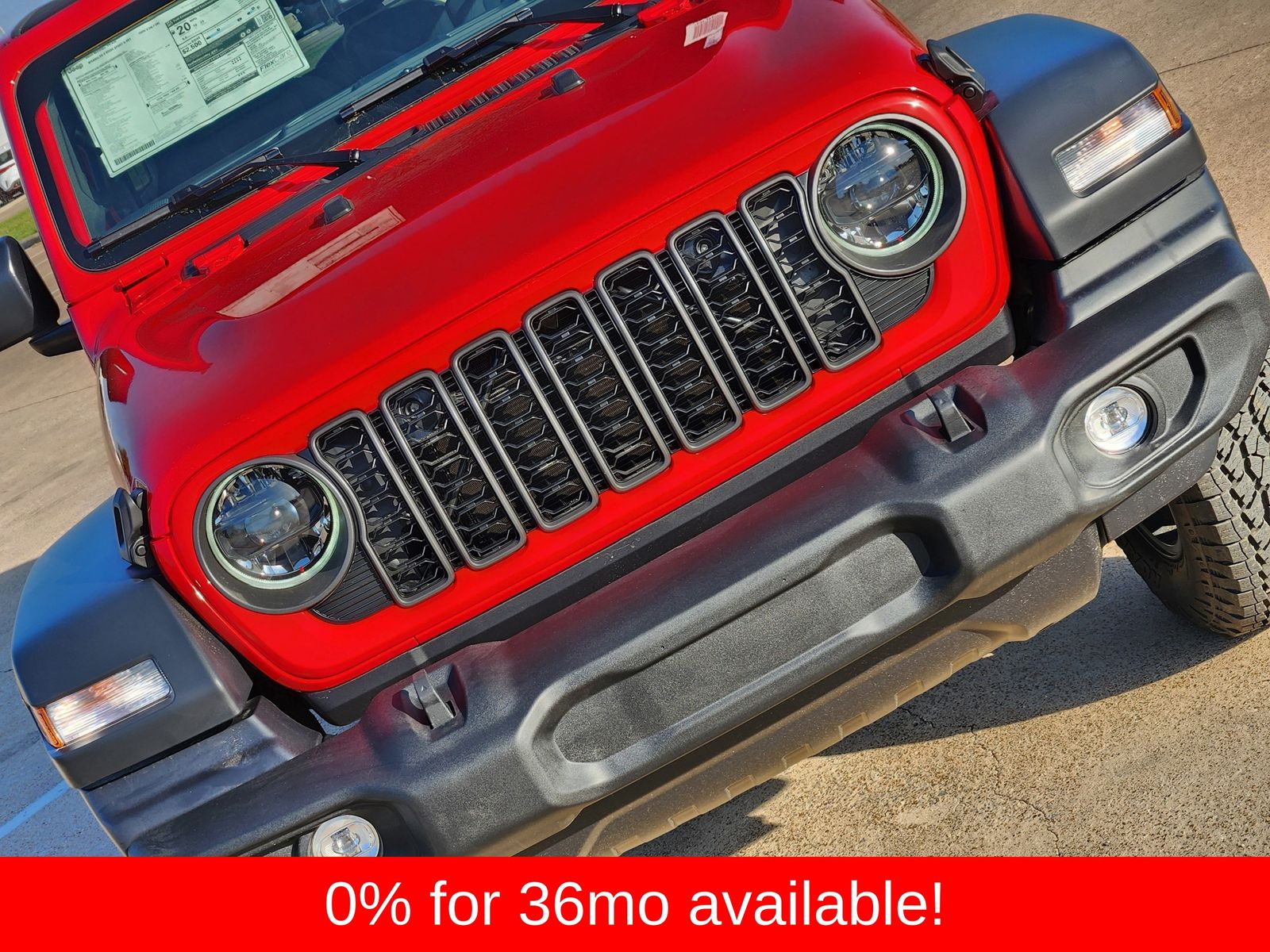 New 2026 Firecracker Red Jeep 4-DOOR SPORT S image 14