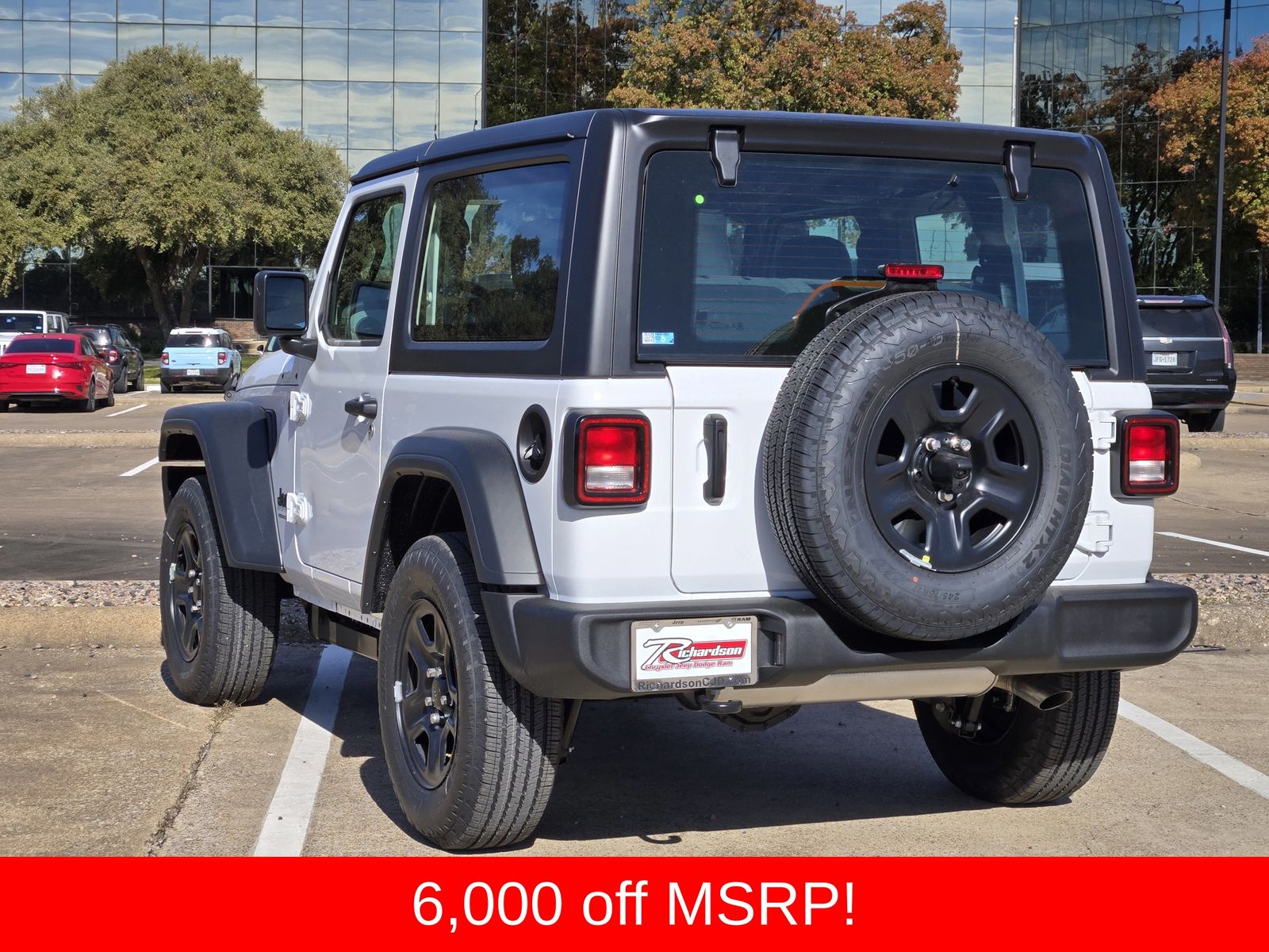 New 2026 Bright White Jeep 2-DOOR SPORT image 6
