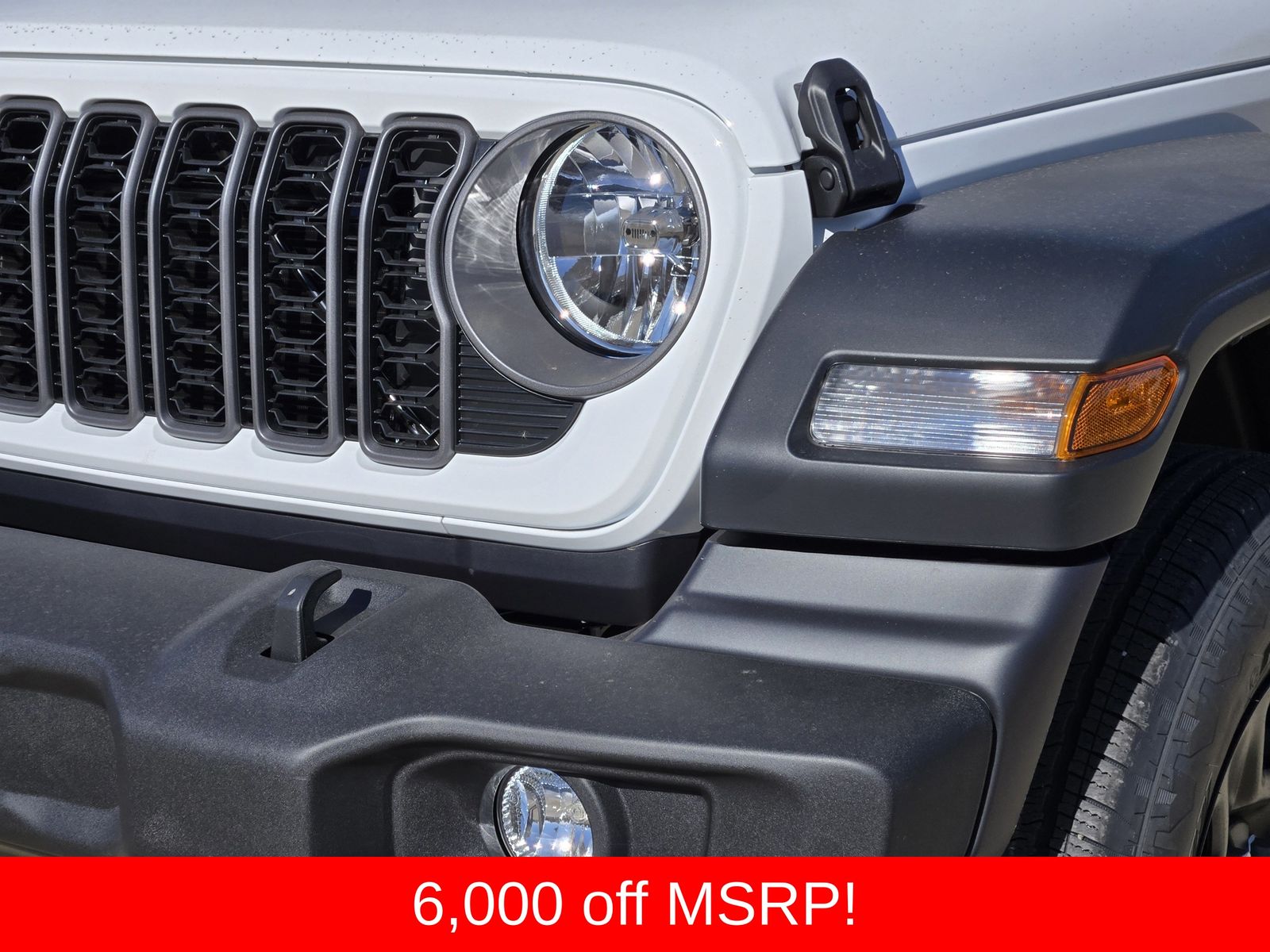 New 2026 Bright White Jeep 2-DOOR SPORT image 8
