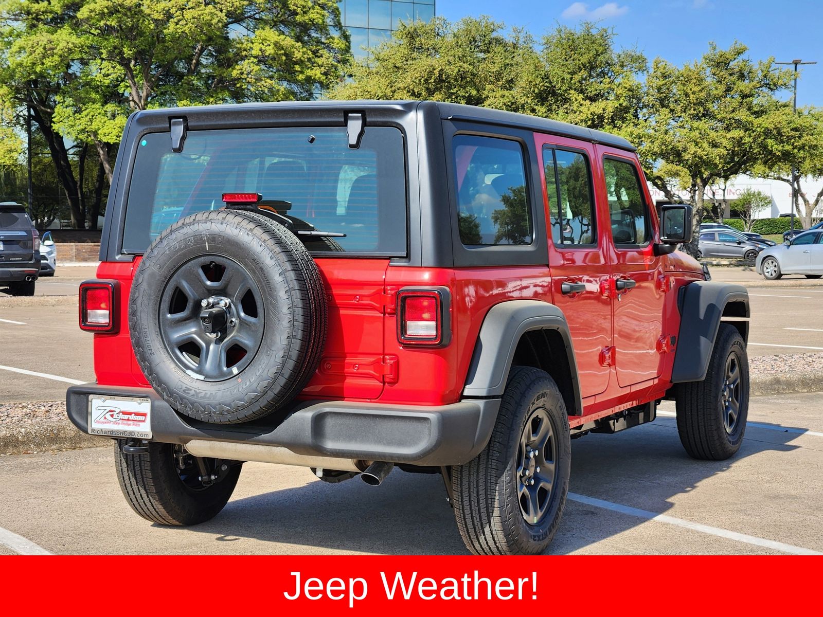 New 2026 Firecracker Red Jeep 4-DOOR SPORT image 6