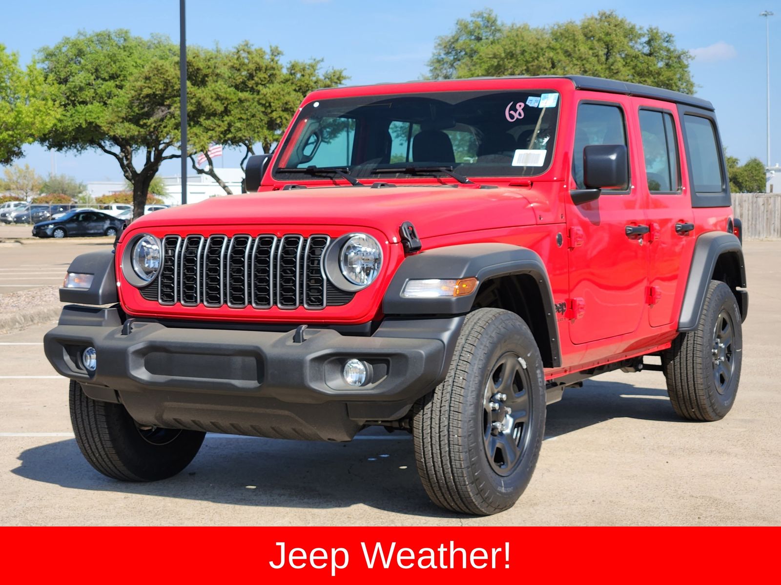 New 2026 Firecracker Red Jeep 4-DOOR SPORT image 2