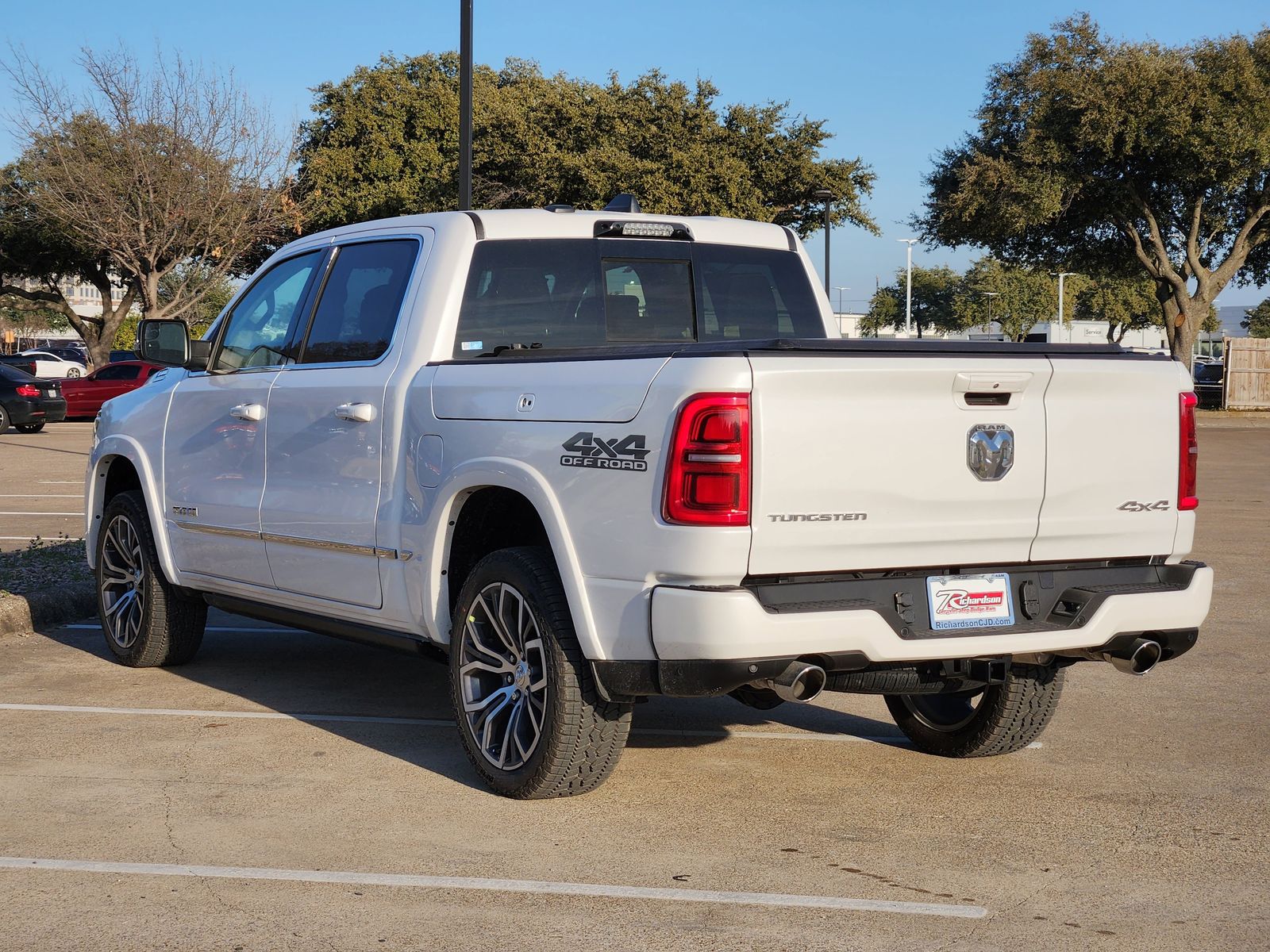 New 2026 Ivory White Tri-Coat Pearlcoat Ram TUNGSTEN CREW CAB 4X4 image 4