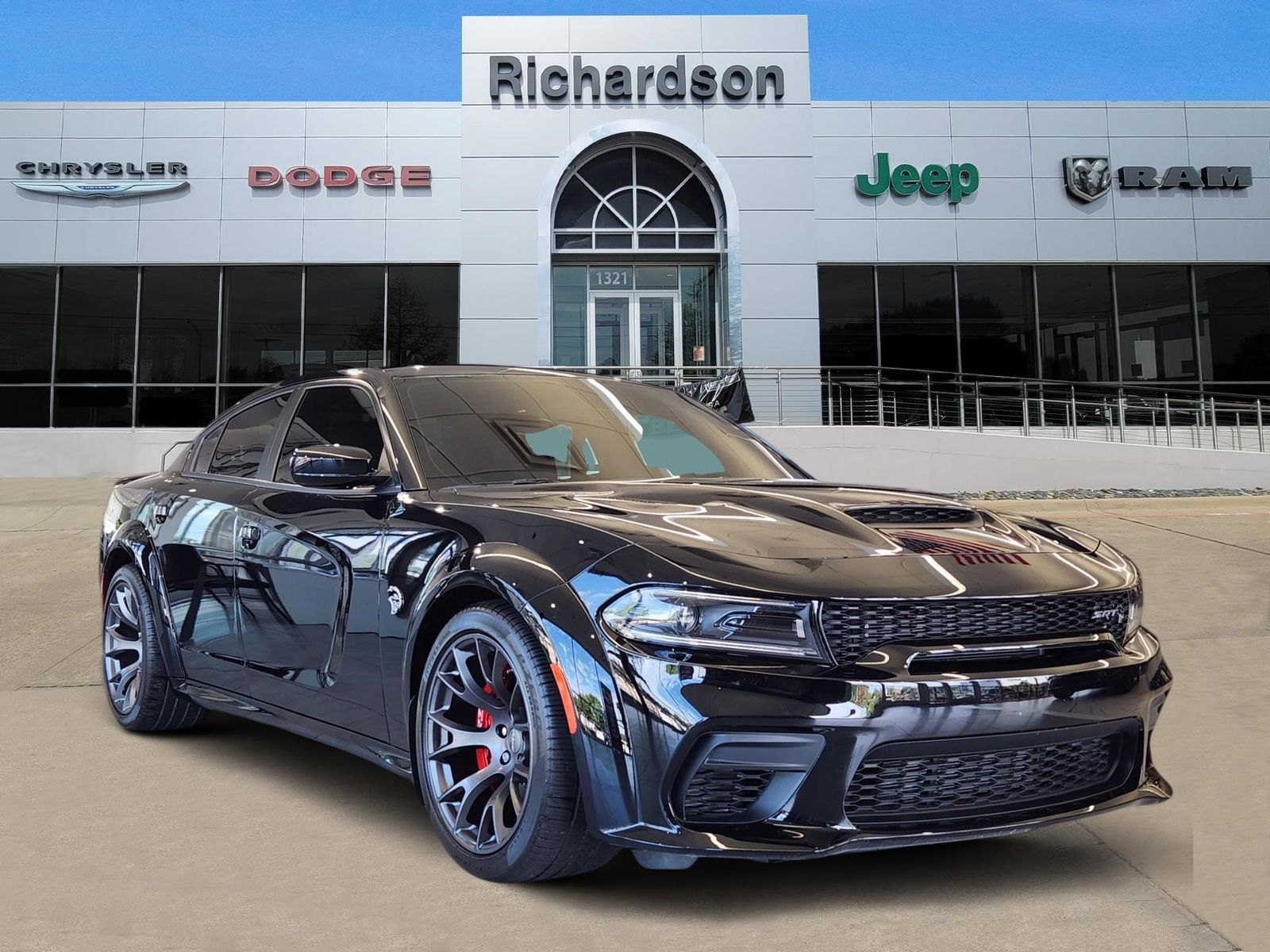 Pitch Black 2022 Dodge Charger SRT Hellcat Widebody RWD Sedan Rear-Wheel Drive 8-Speed Automatic