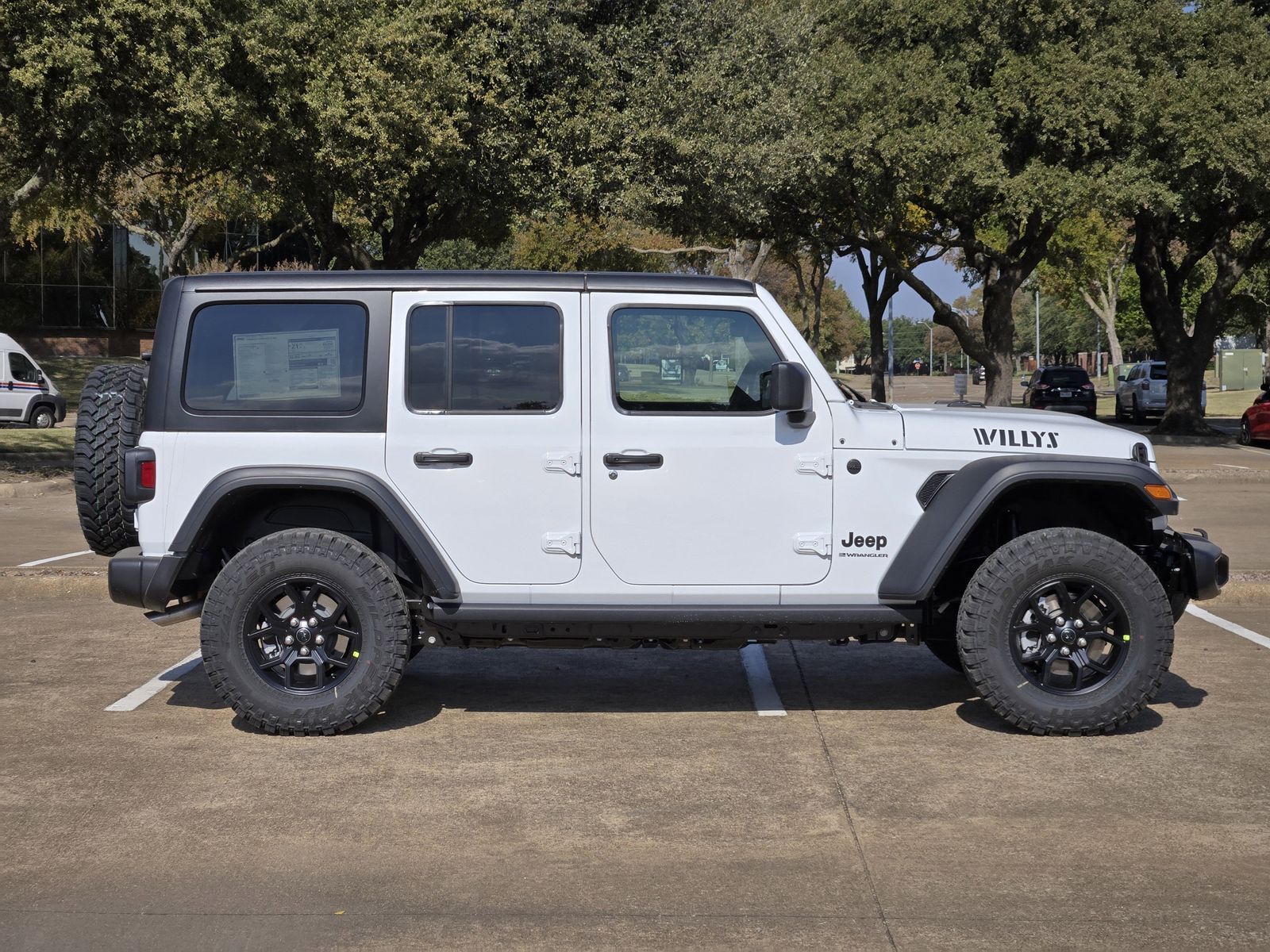 New 2026 Bright White Jeep 4-DOOR WILLYS image 3