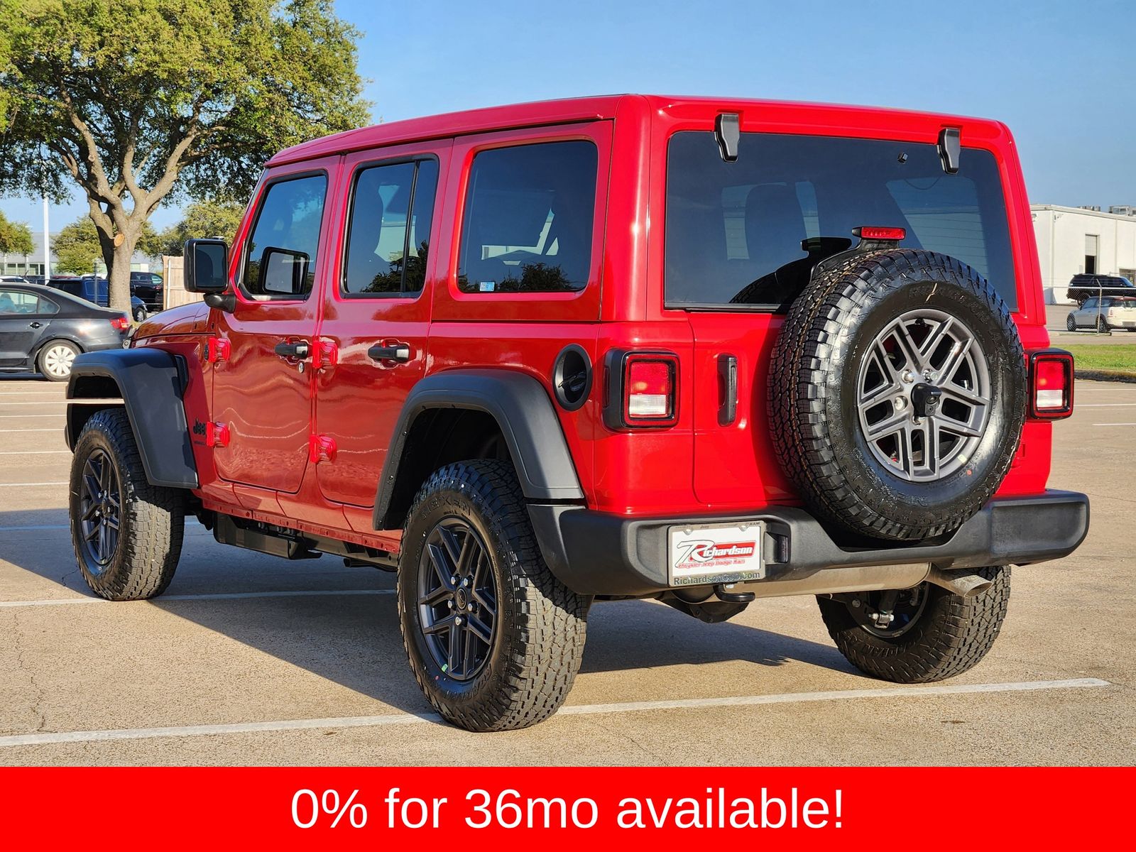 New 2026 Firecracker Red Jeep 4-DOOR SPORT S image 4