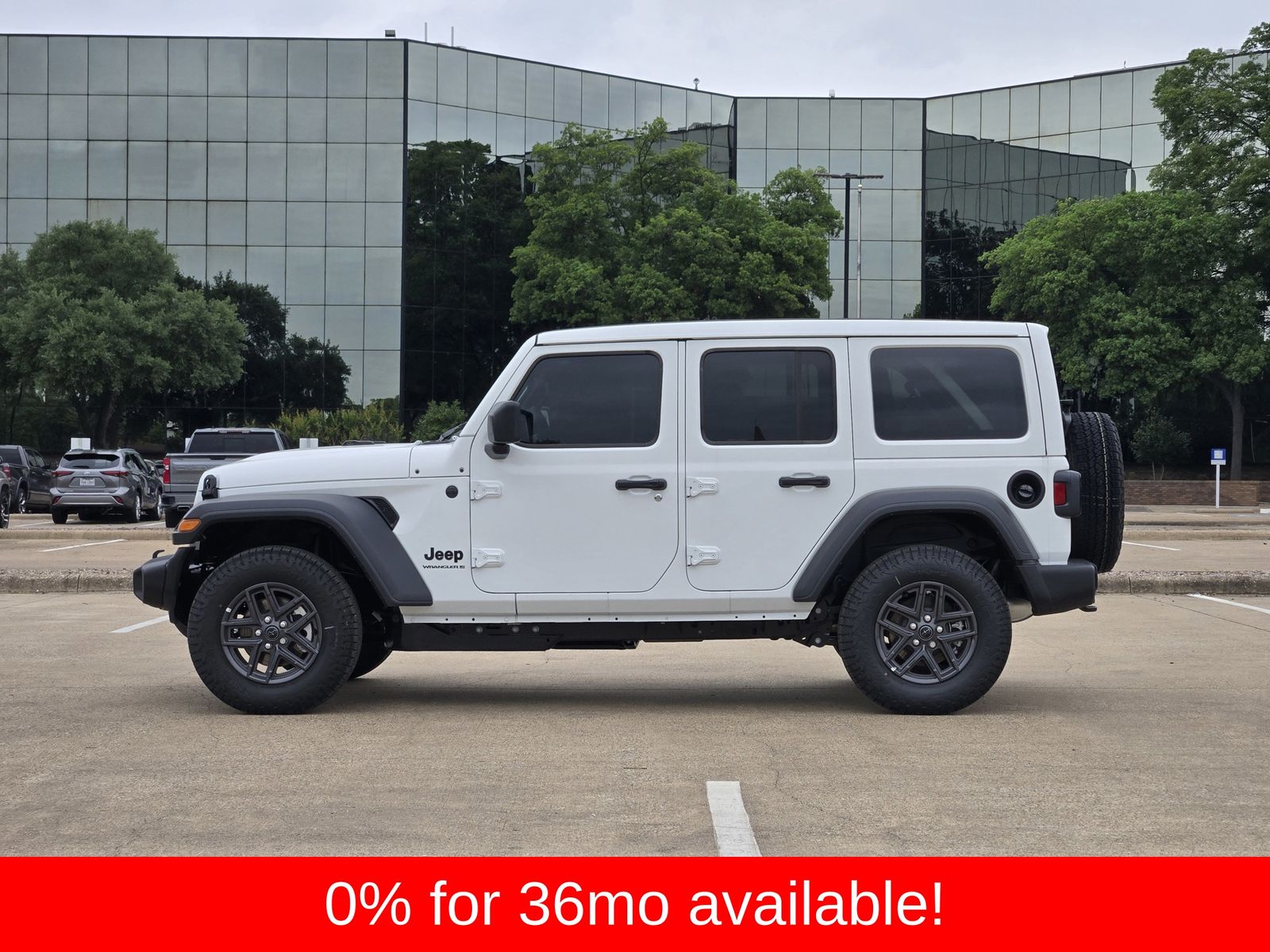 New 2026 Bright White Jeep 4-DOOR SPORT S image 3