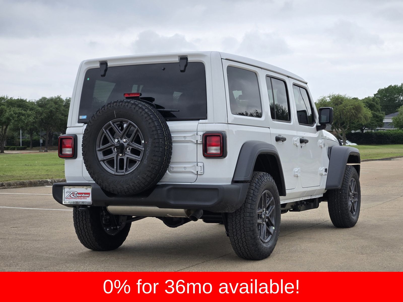 New 2026 Bright White Jeep 4-DOOR SPORT S image 6