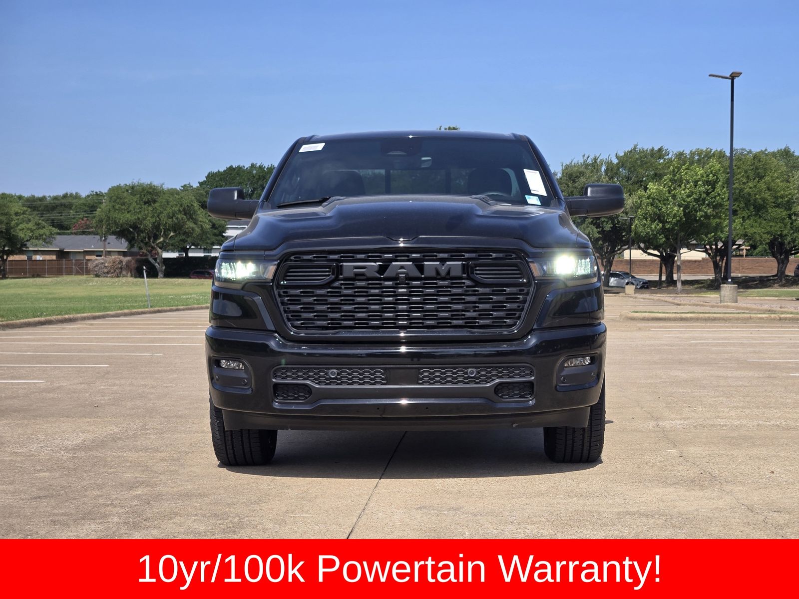 New 2026 Diamond Black Crystal Pearlcoat Ram EXPRESS QUAD CAB 4X4 6