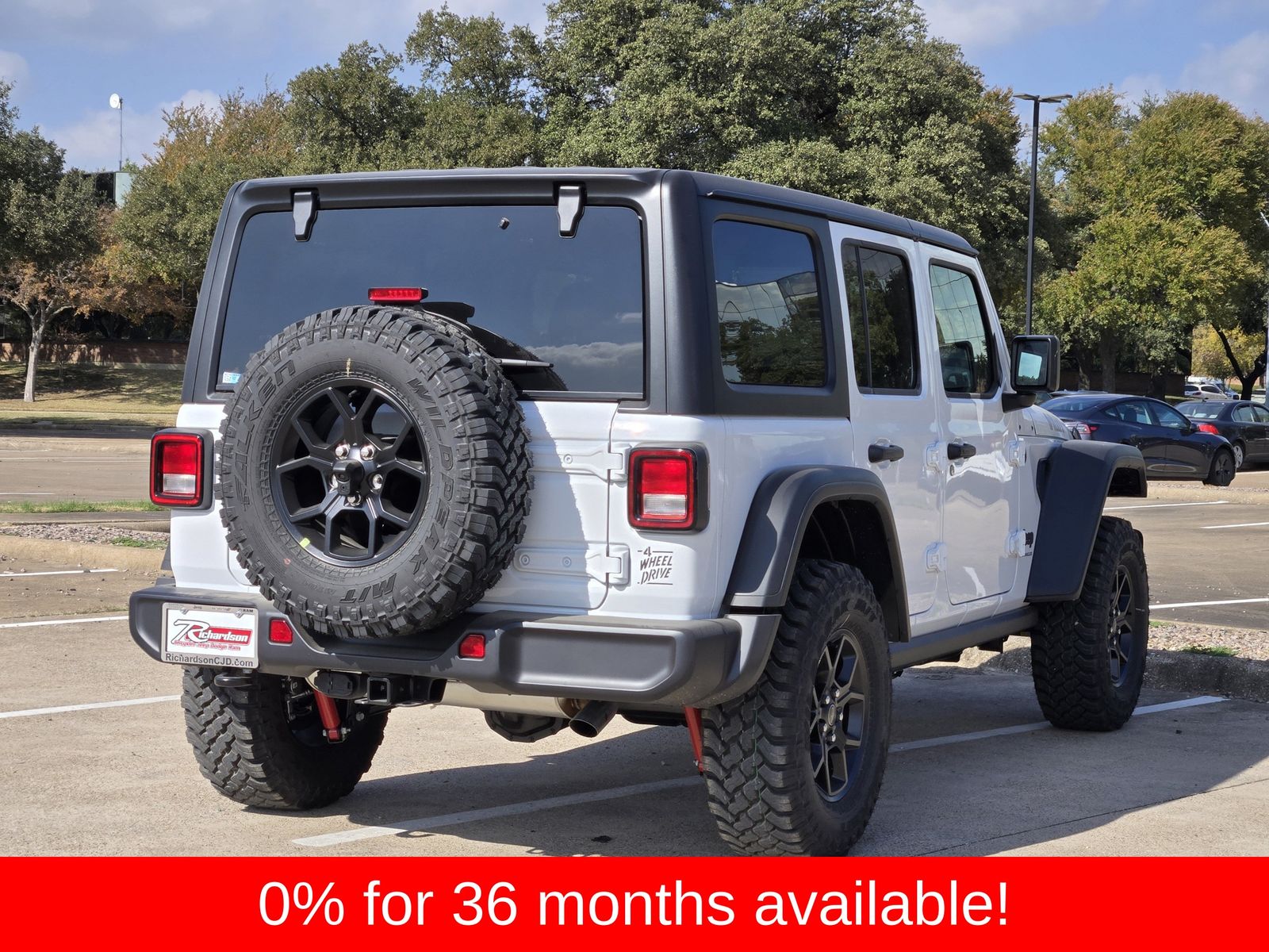 New 2026 Bright White Jeep 4-DOOR WILLYS image 4