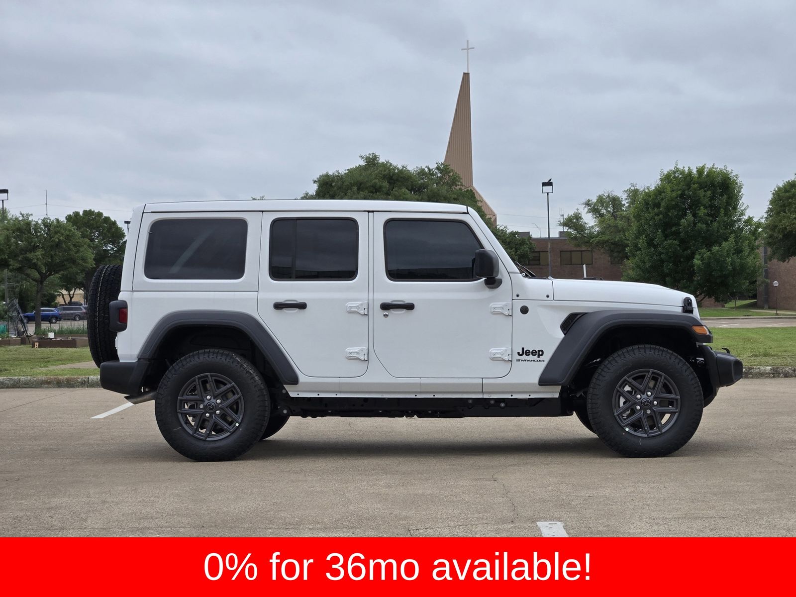 New 2026 Bright White Jeep 4-DOOR SPORT S image 7