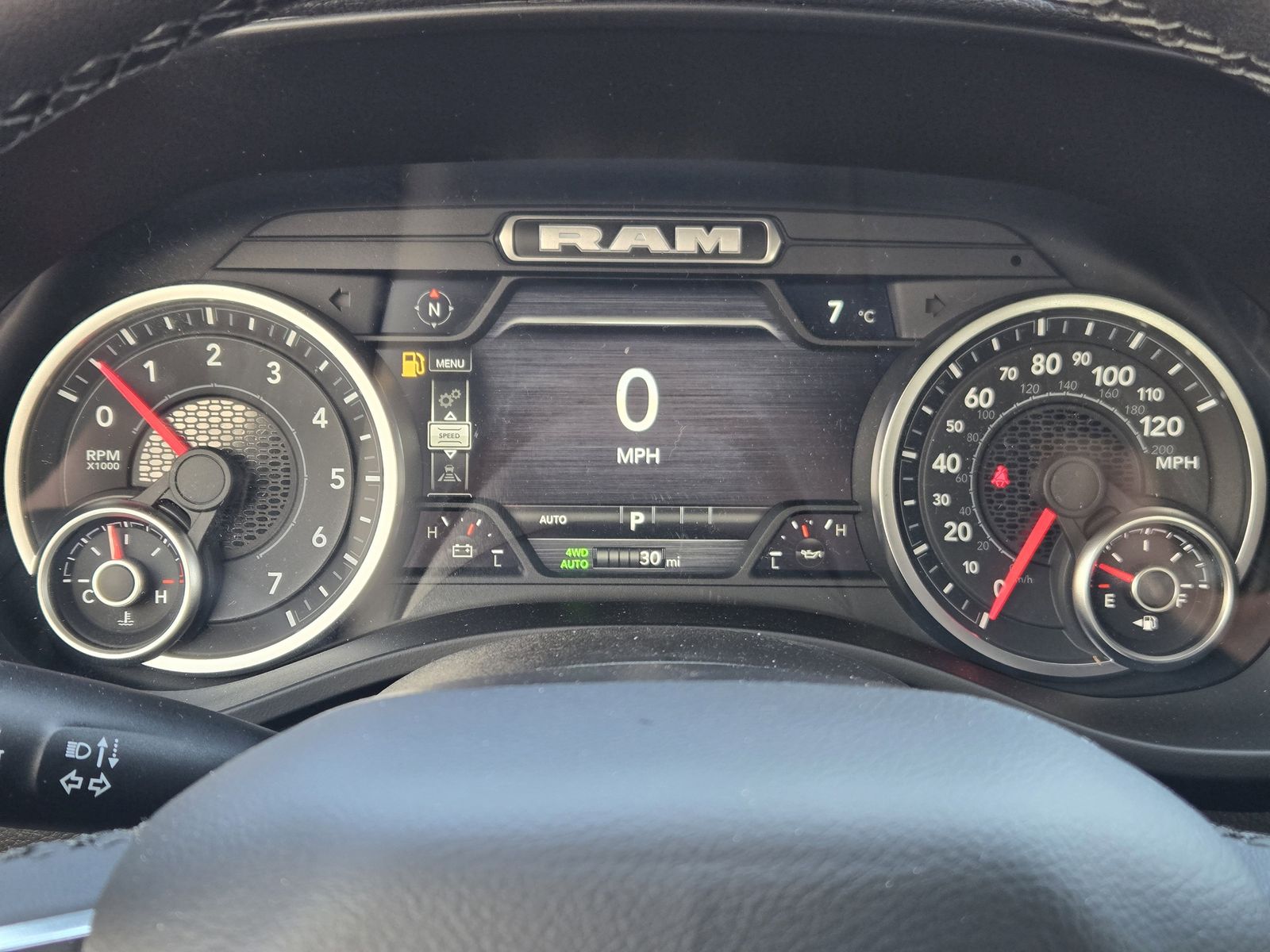 New 2026 Diamond Black Crystal Pearlcoat Ram LARAMIE CREW CAB 4X4 5