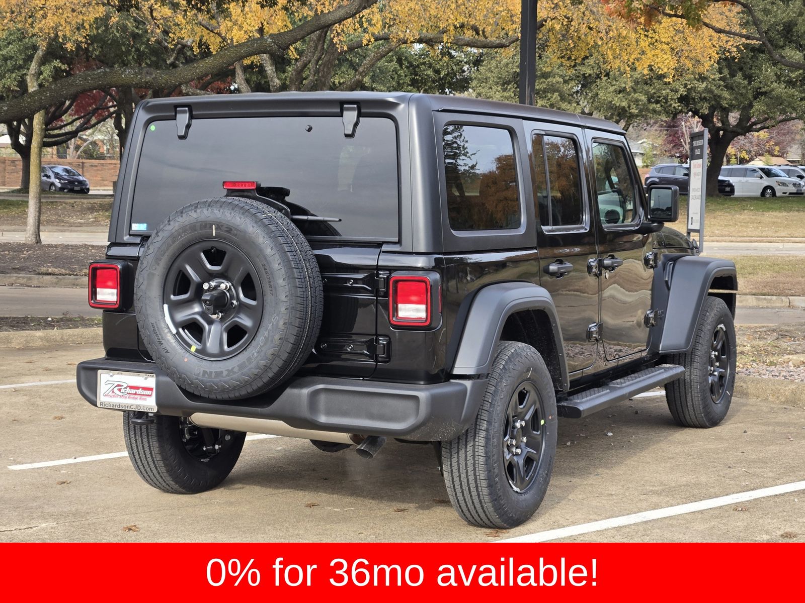New 2026 Black Jeep 4-DOOR SPORT image 4