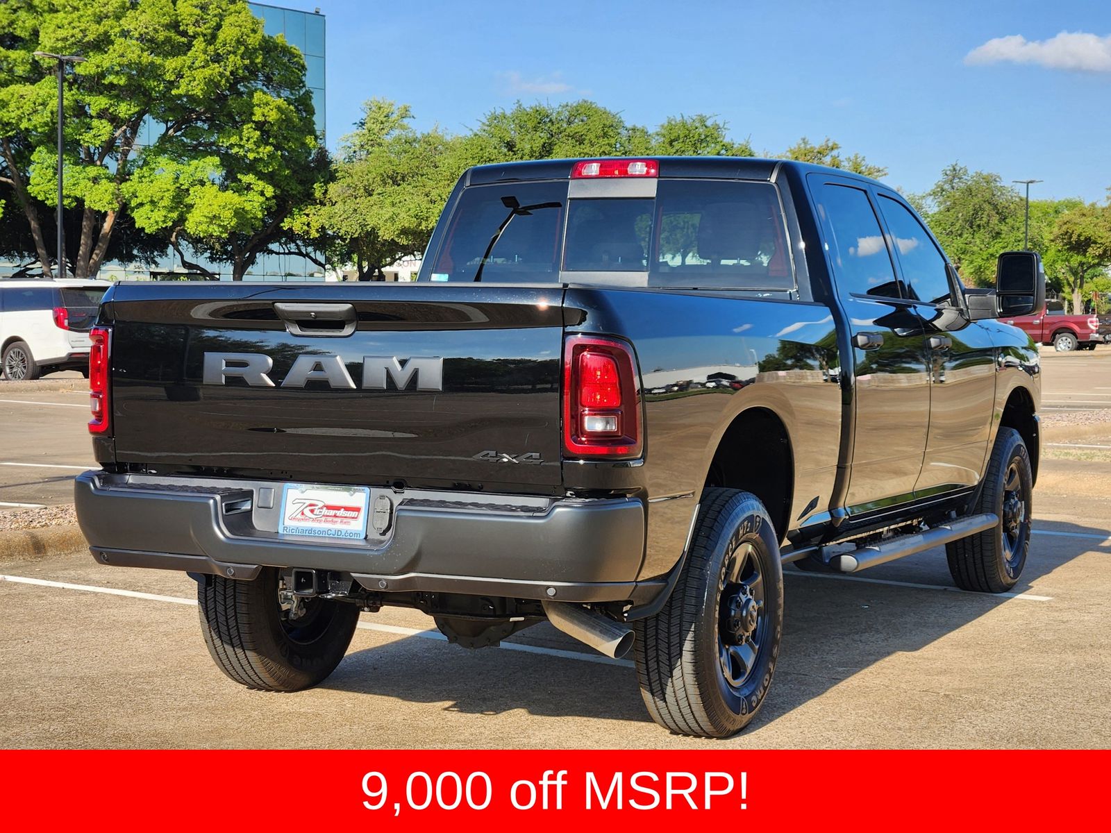 New 2026 Diamond Black Crystal Pearlcoat Ram TRADESMAN CREW CAB 4X4 6