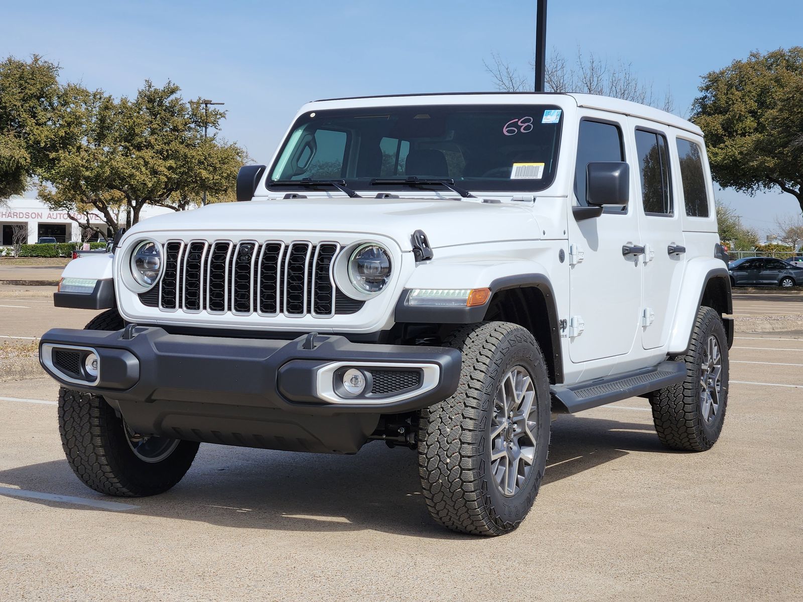 New 2026 Bright White Jeep 4-DOOR SAHARA image 2