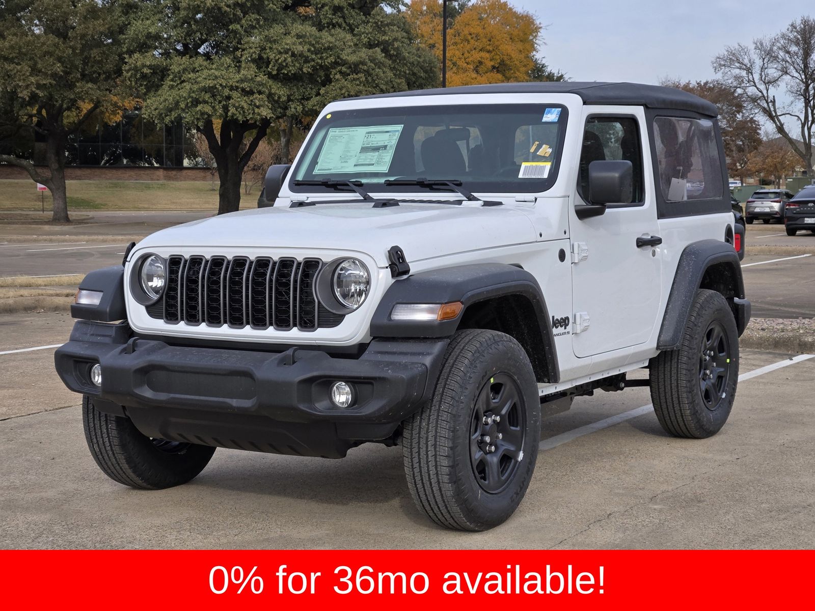 New 2026 Bright White Jeep 2-DOOR SPORT image 2
