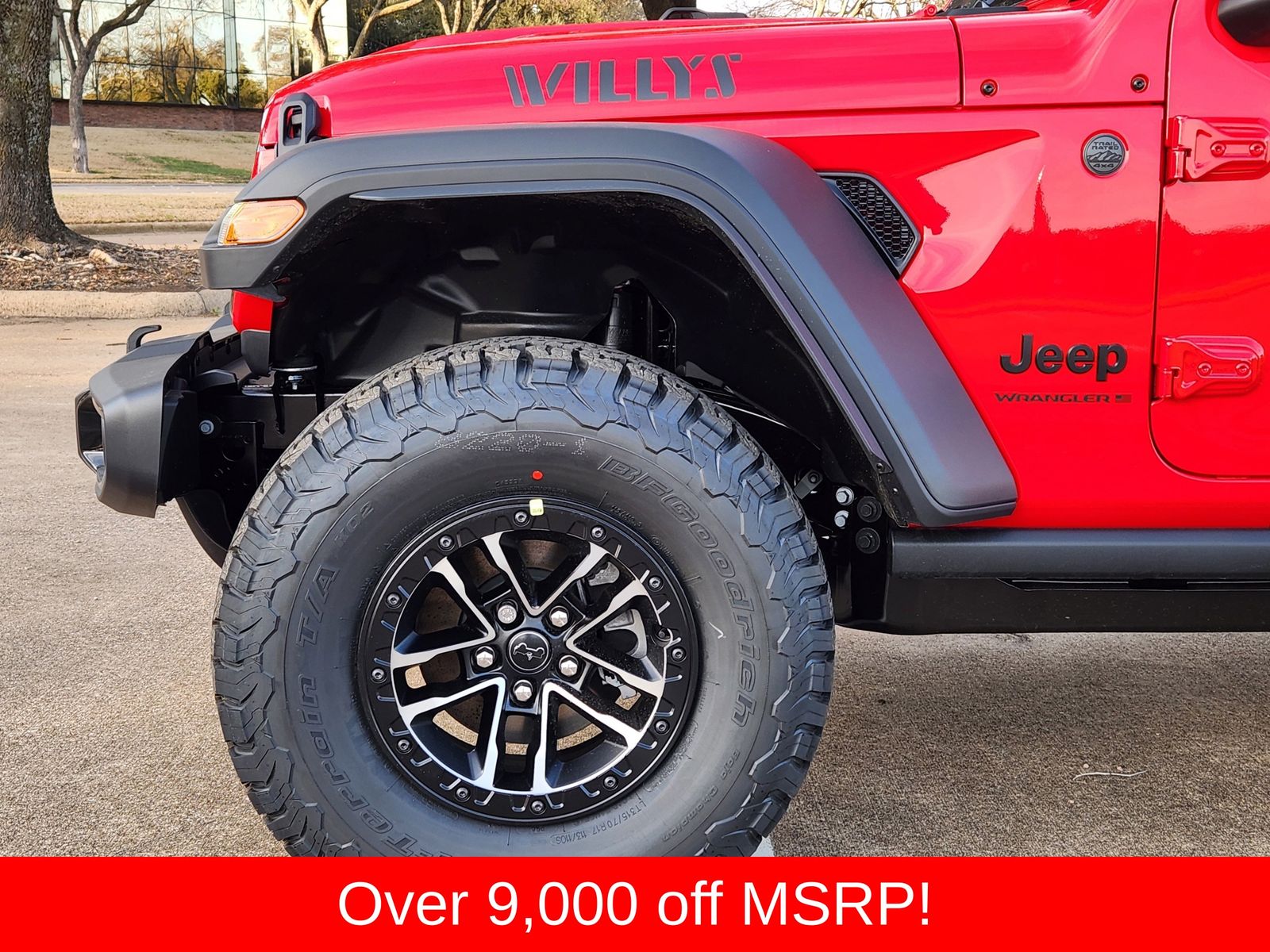 New 2026 Firecracker Red Jeep 4-DOOR WILLYS image 8