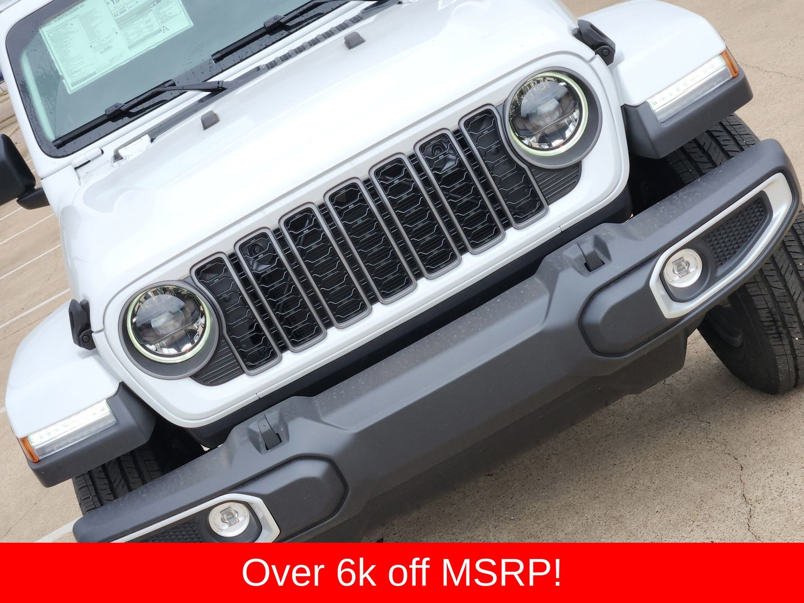 New 2026 Bright White Jeep SAHARA 4X4 image 14
