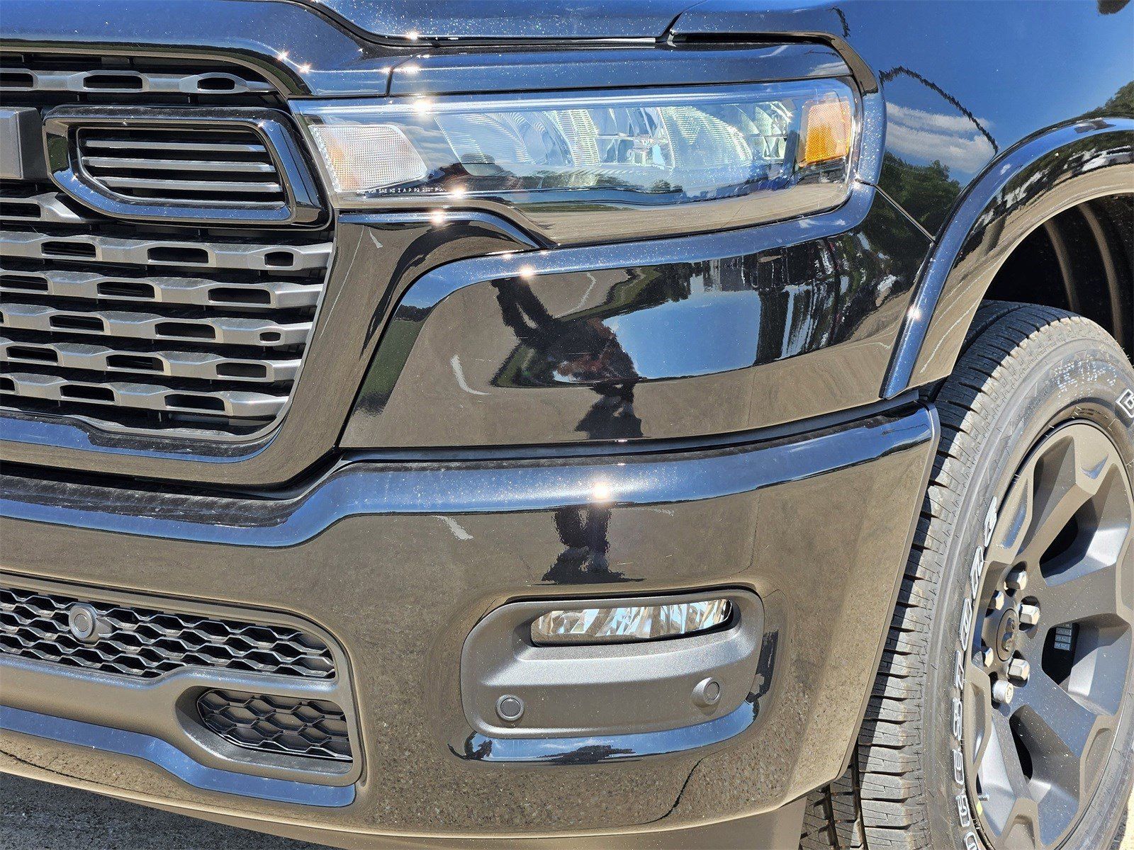 New 2026 Diamond Black Crystal Pearlcoat Ram LONE STAR CREW CAB 4X4 5