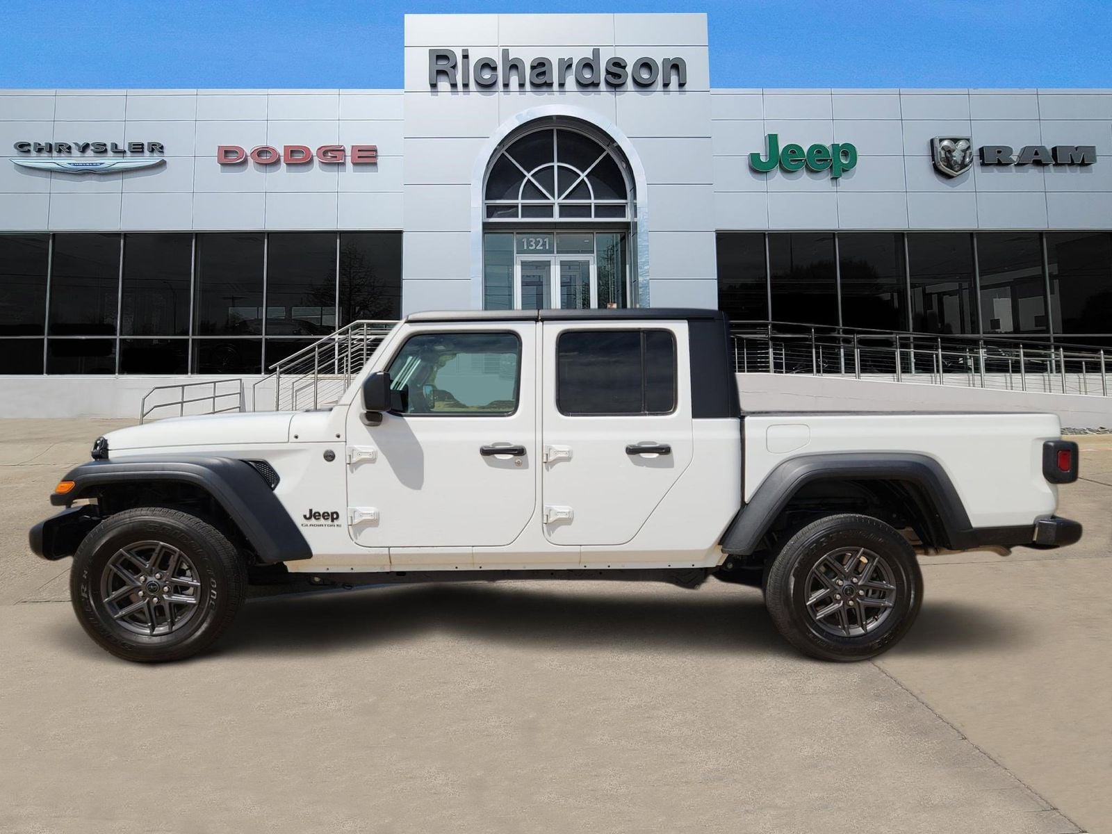 Used 2025 Bright White Jeep Sport image 3