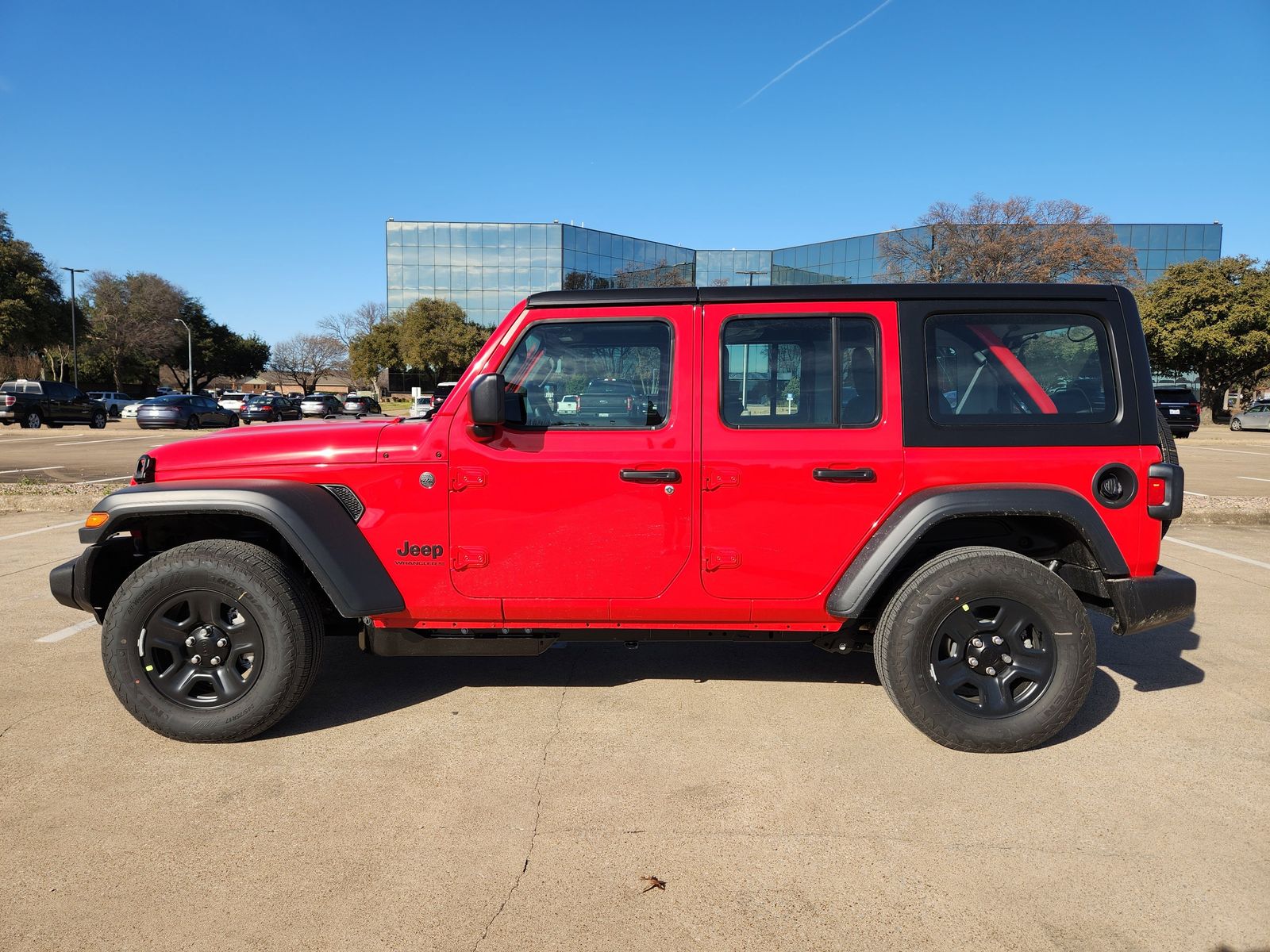 New 2026 Firecracker Red Jeep 4-DOOR SPORT image 3