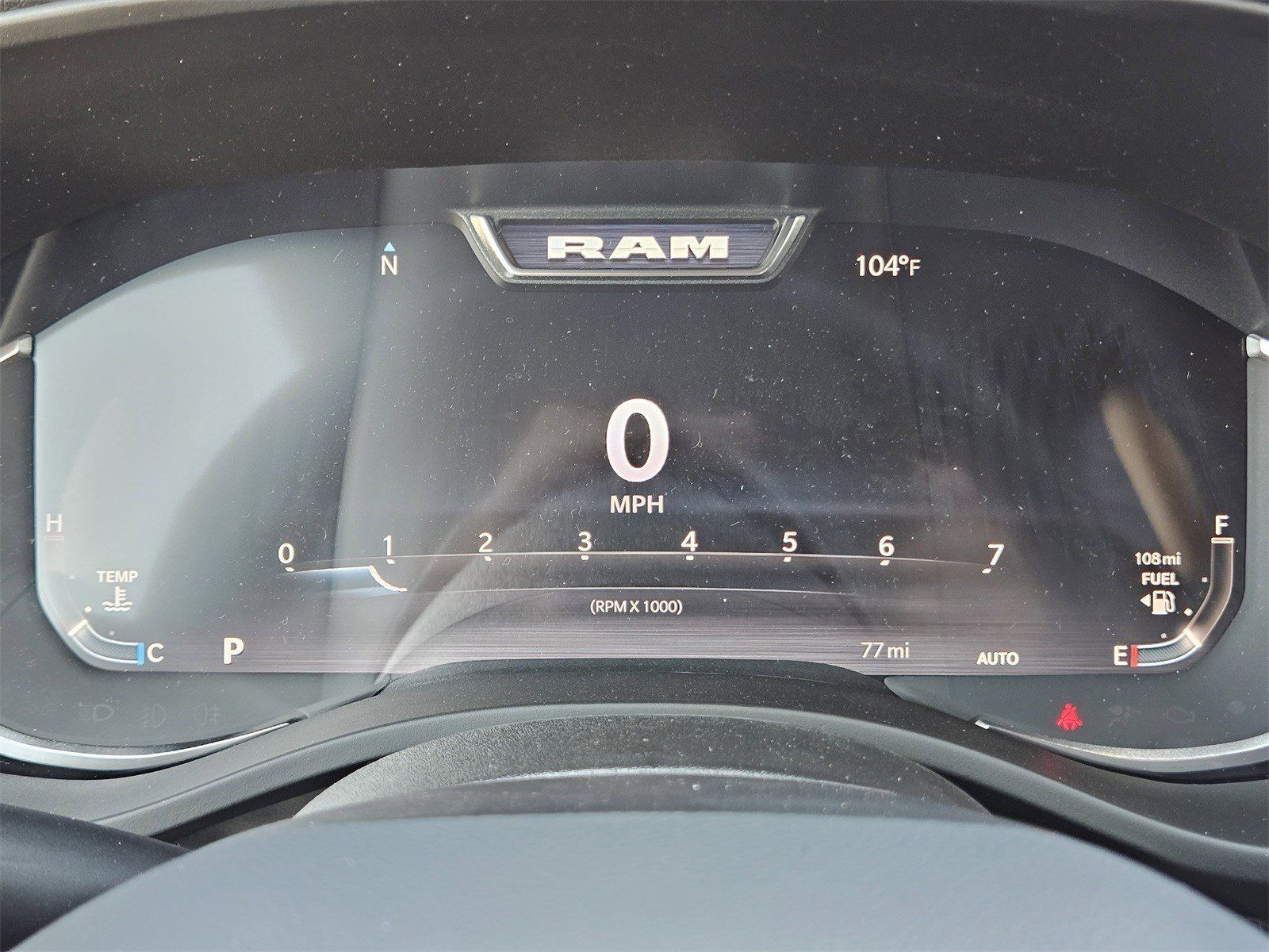 New 2026 Diamond Black Crystal Pearlcoat Ram LONE STAR CREW CAB 4X4 5