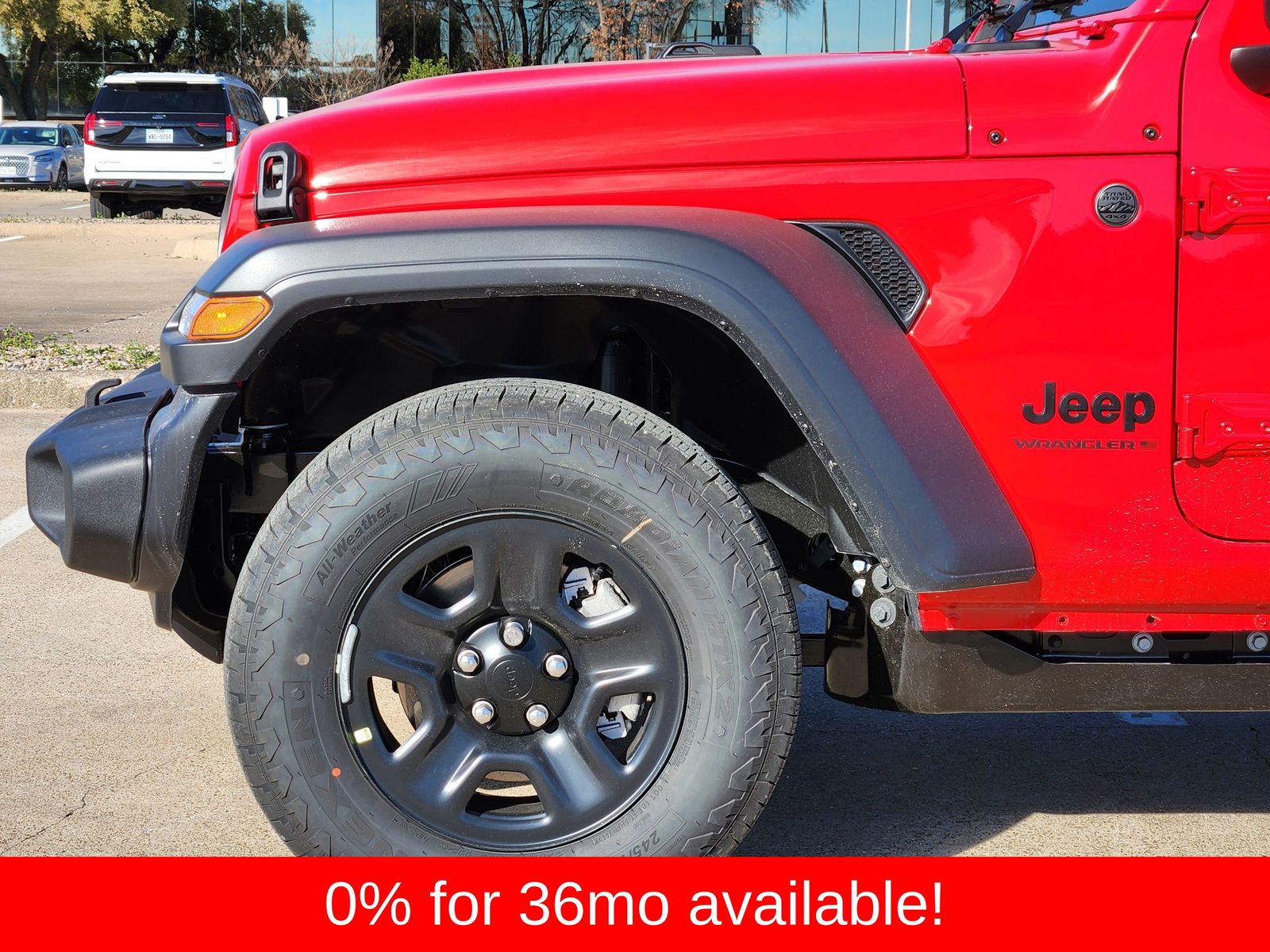New 2026 Firecracker Red Jeep 4-DOOR SPORT image 9