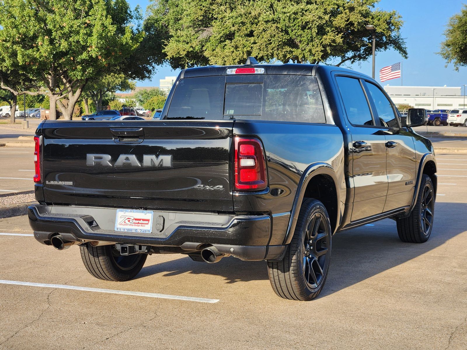 New 2026 Diamond Black Crystal Pearlcoat Ram LARAMIE CREW CAB 4X4 5