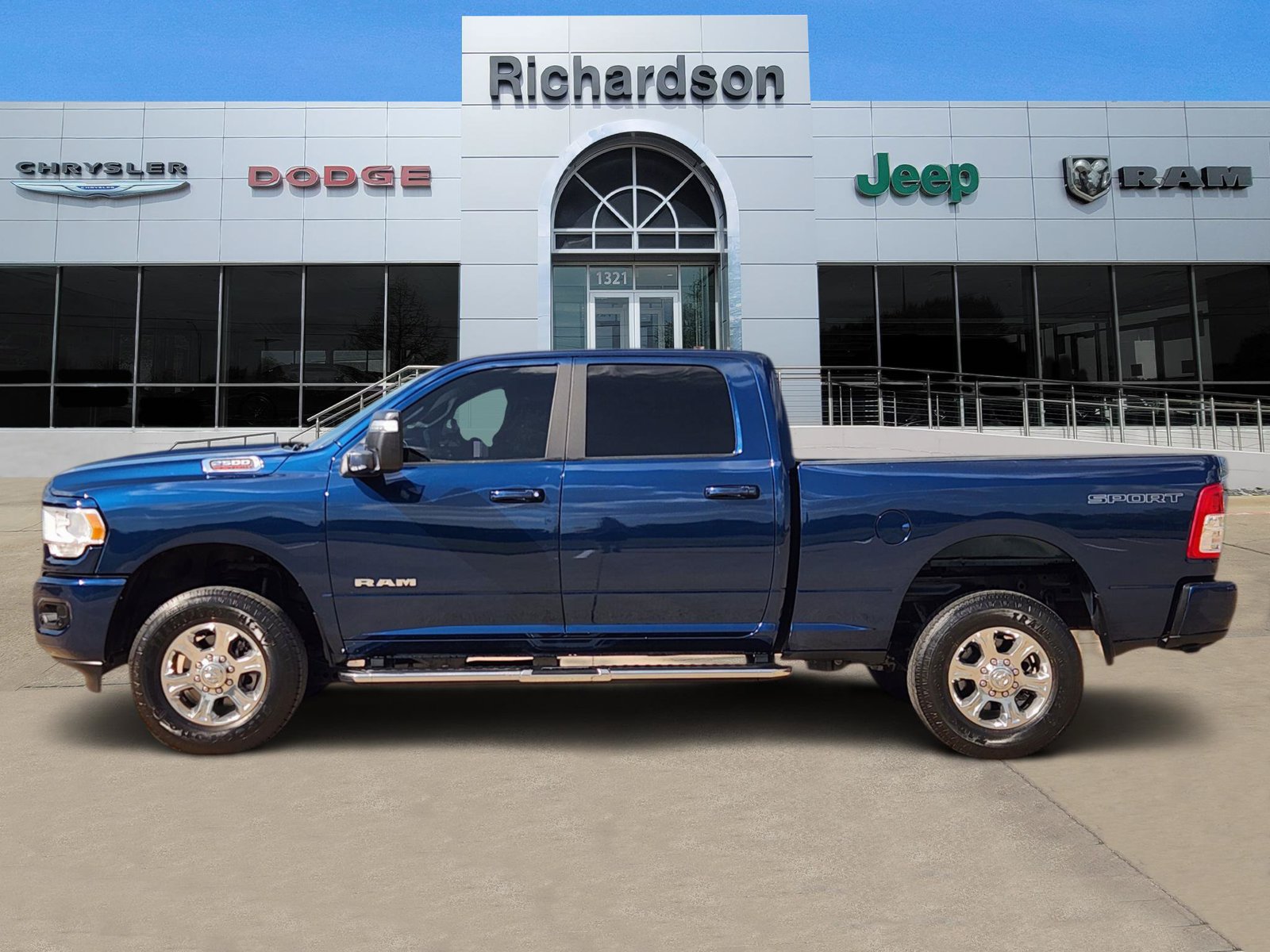 Used 2024 Patriot Blue Pearlcoat Ram Big Horn image 3