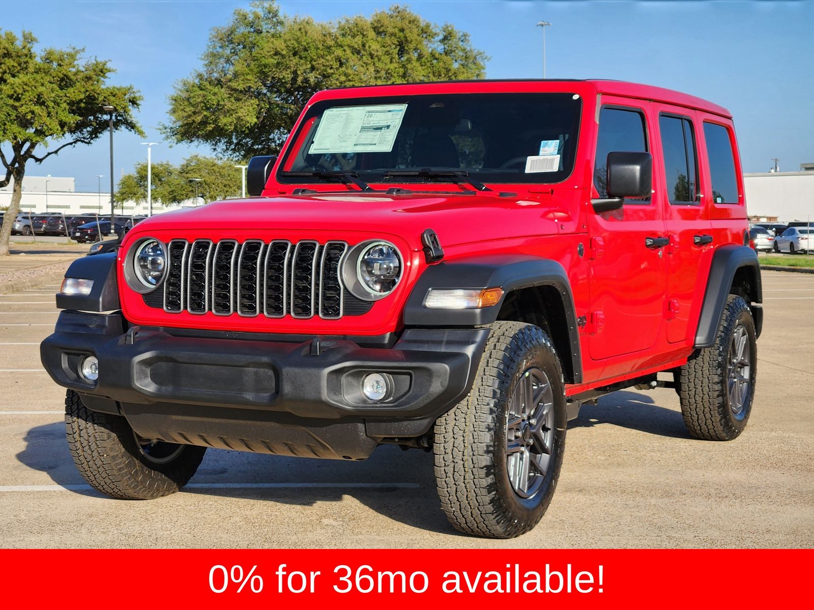 New 2026 Firecracker Red Jeep 4-DOOR SPORT S image 2
