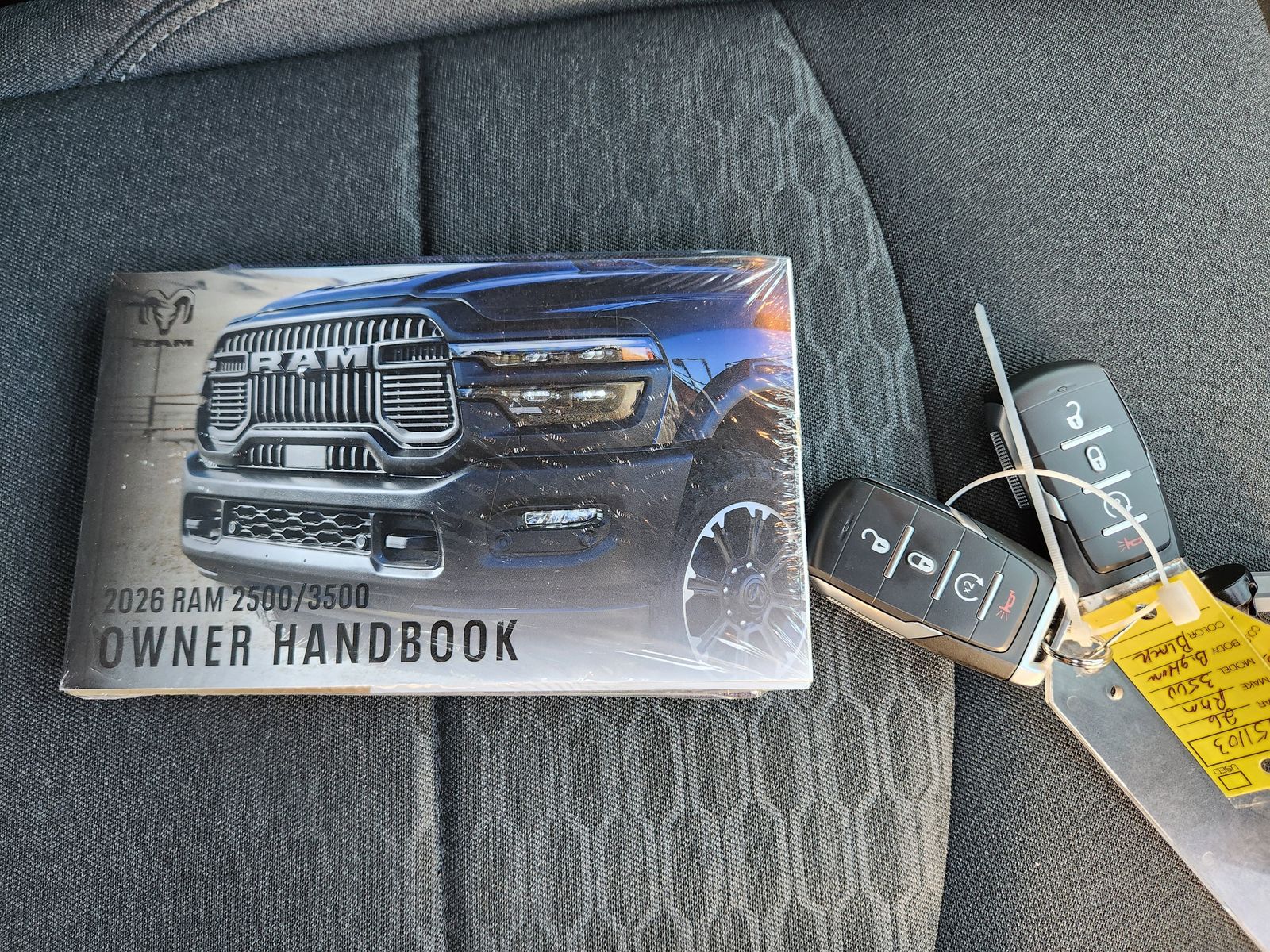 New 2026 Diamond Black Crystal Pearlcoat Ram LONE STAR CREW CAB 4X4 8