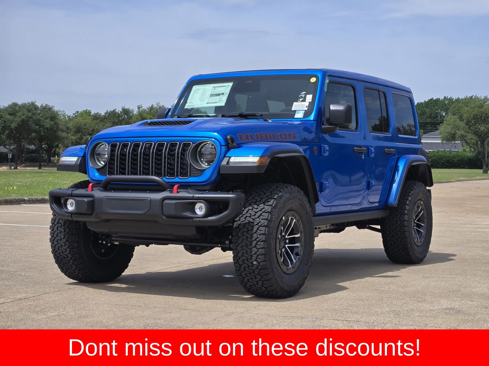 New 2026 Hydro Blue Pearlcoat Jeep 4-DOOR RUBICON X image 2
