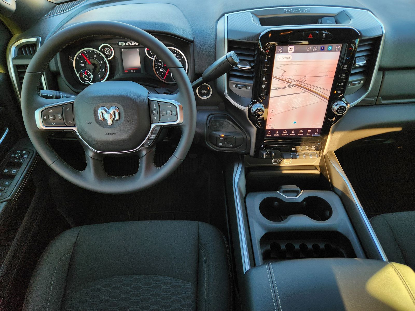 New 2026 Diamond Black Crystal Pearlcoat Ram LONE STAR CREW CAB 4X4 8