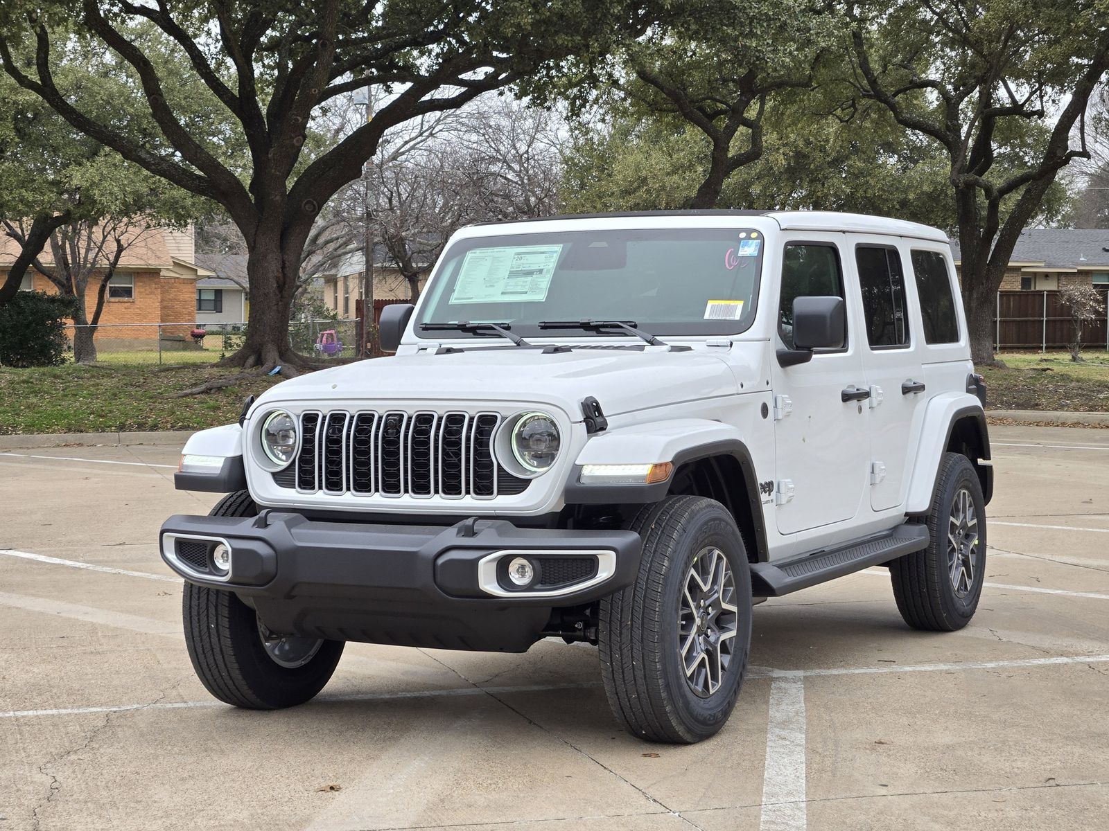 New 2026 Bright White Jeep 4-DOOR SAHARA image 2