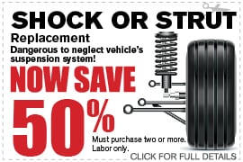 Shock Or Strut Replacement Richardson TX