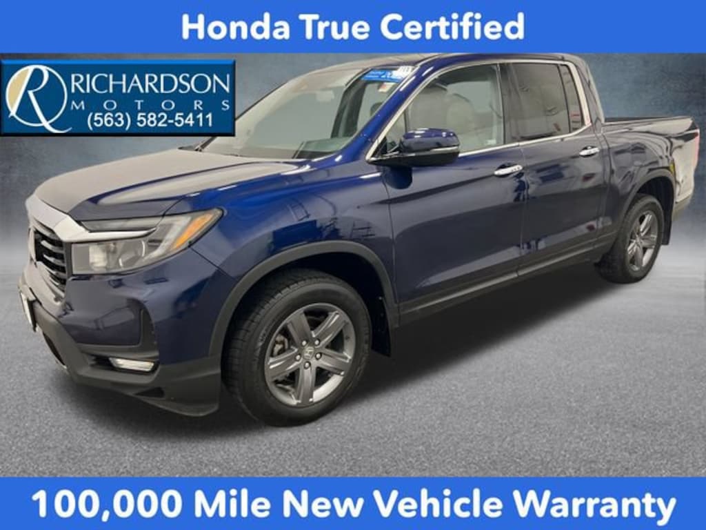 Certified 2022 Honda Ridgeline RTL-E Truck Crew Cab